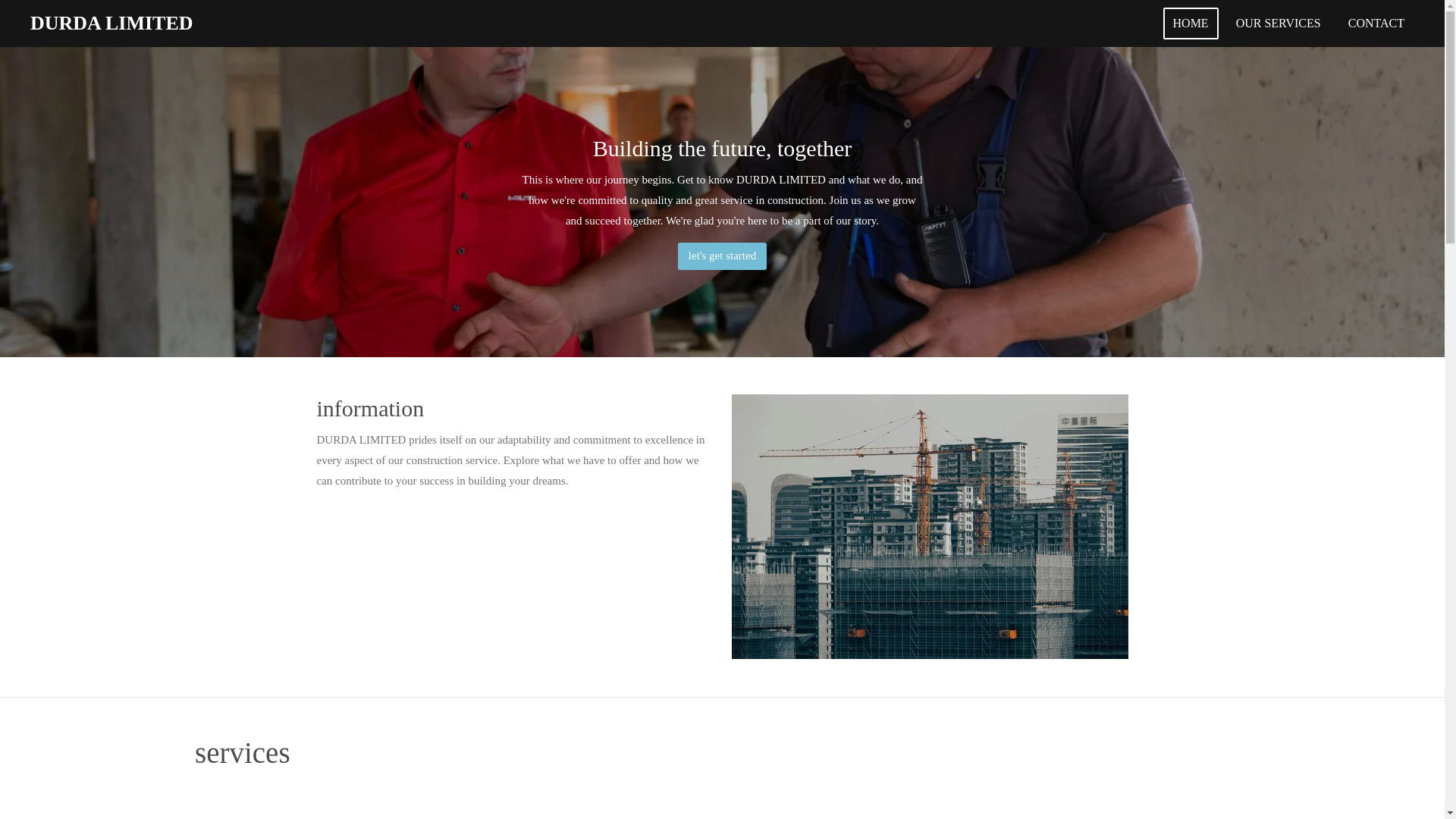 website screenshot of https://durdalimited.com/