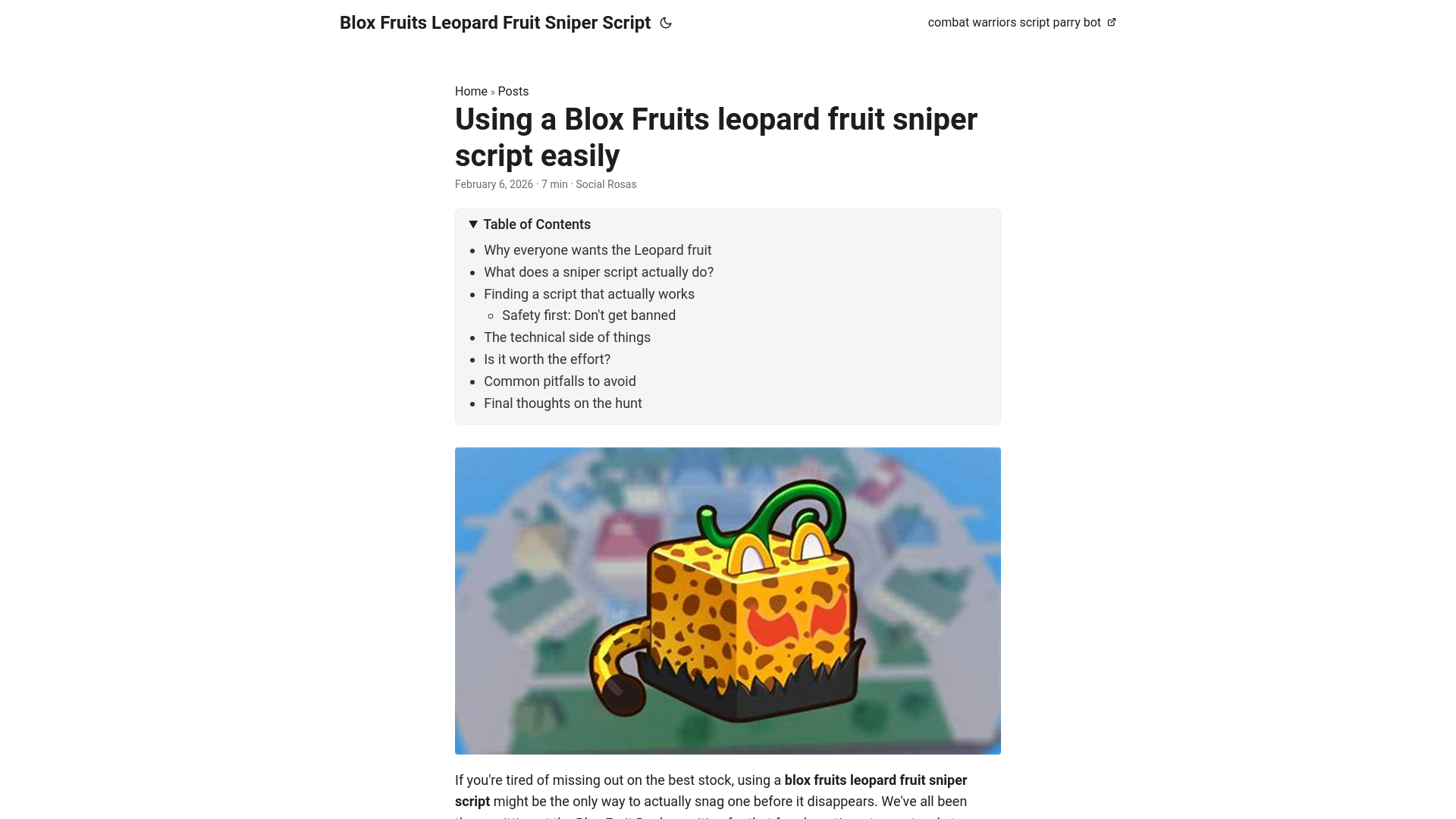website screenshot of https://blox-fruits-leopard-fruit-sniper-script.pages.dev/