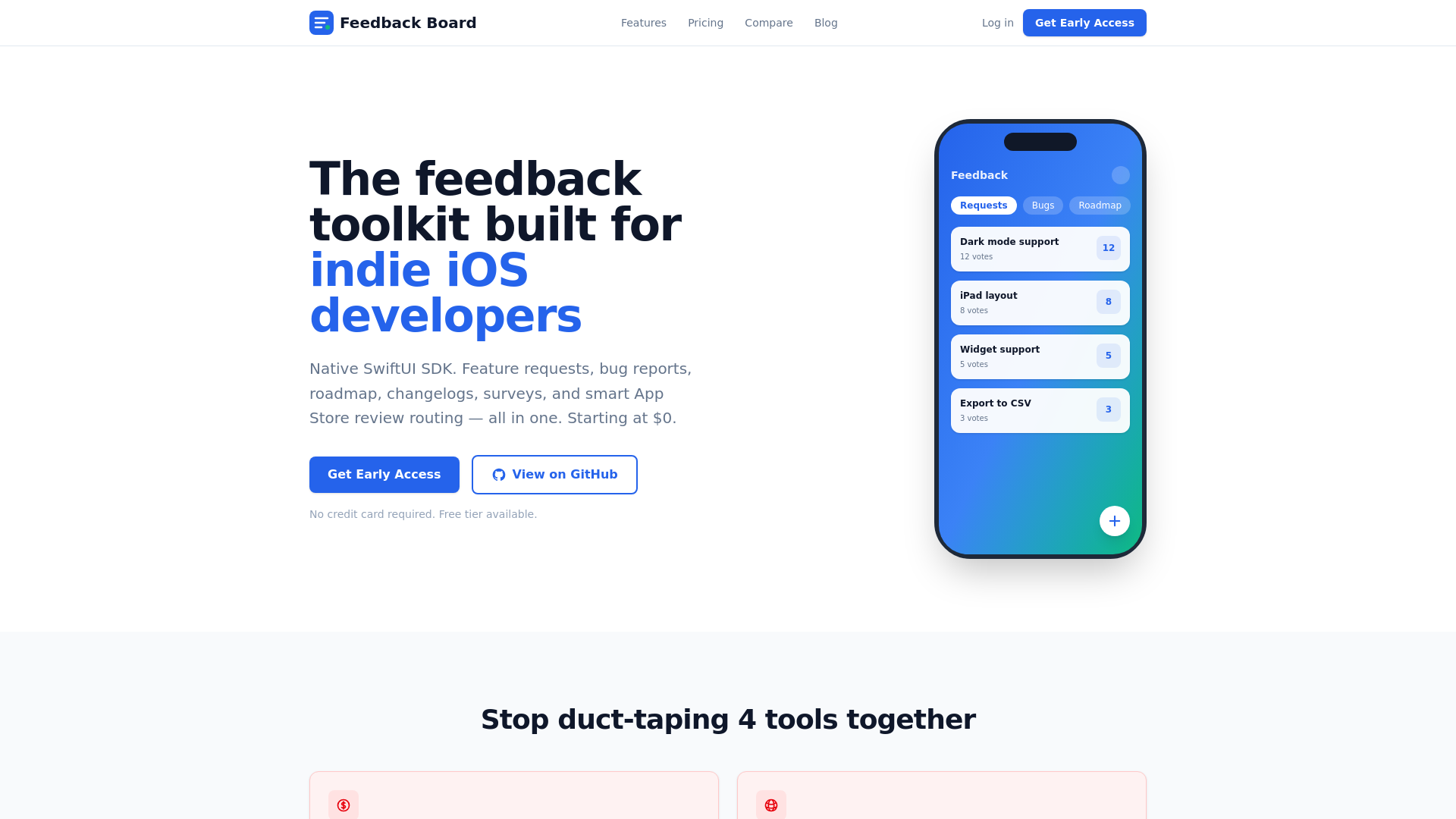 website screenshot of https://feedback-board-8md.pages.dev/