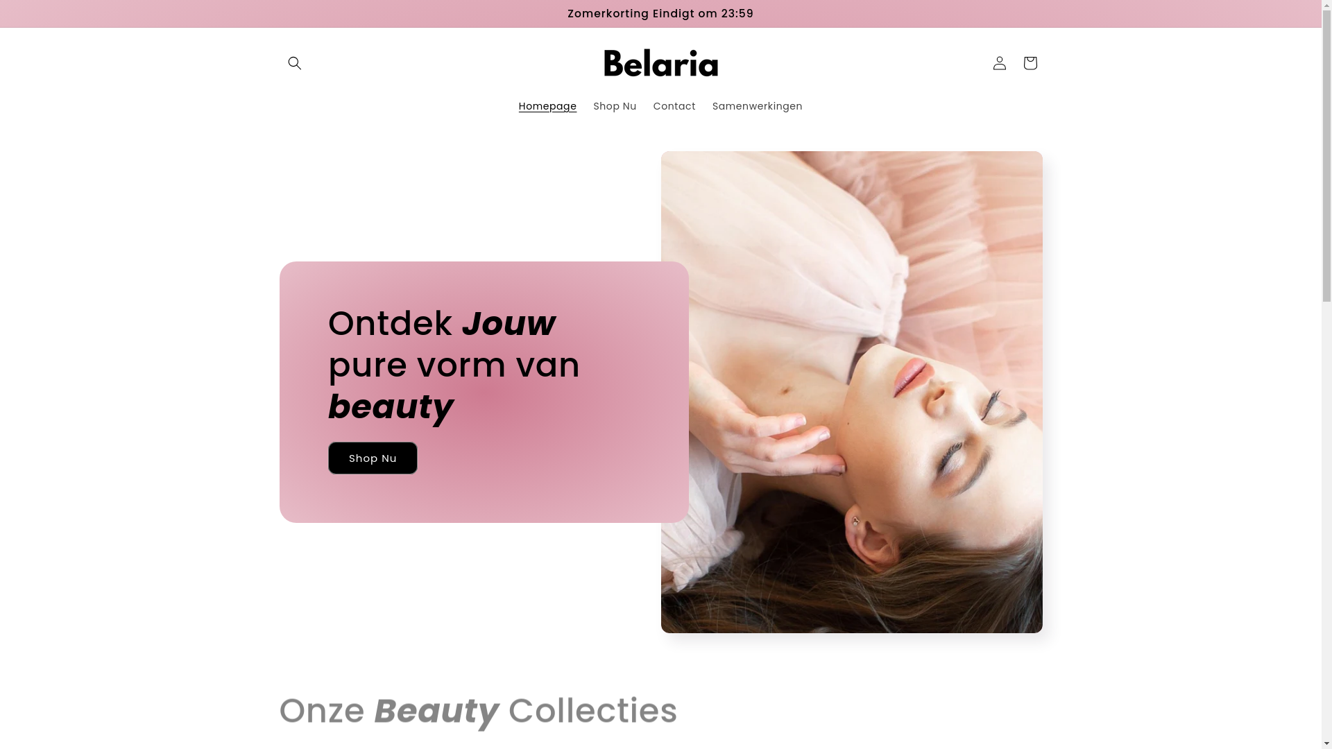 website screenshot of https://belaria.nl/