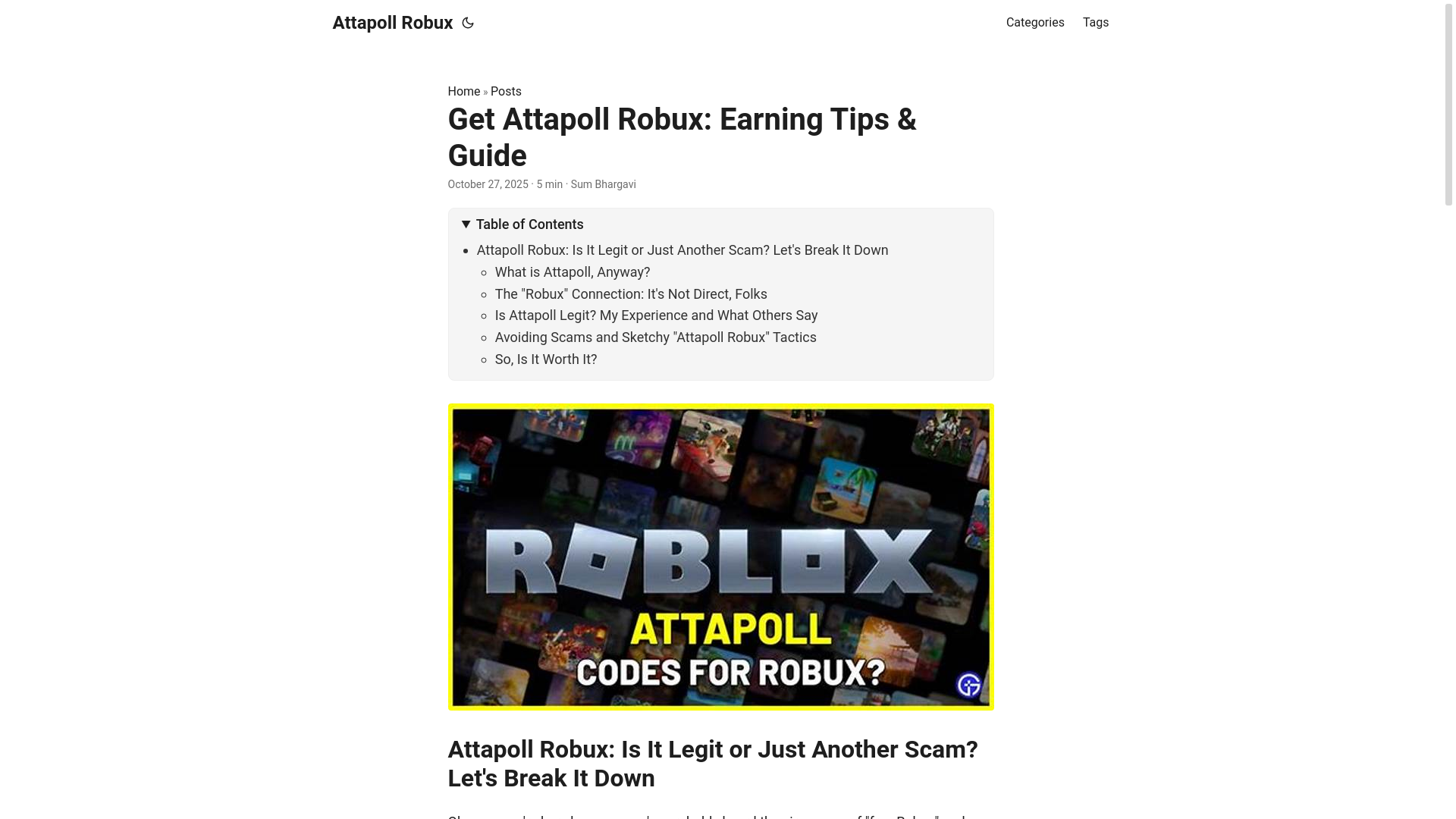 website screenshot of https://attapoll-robux.pages.dev/