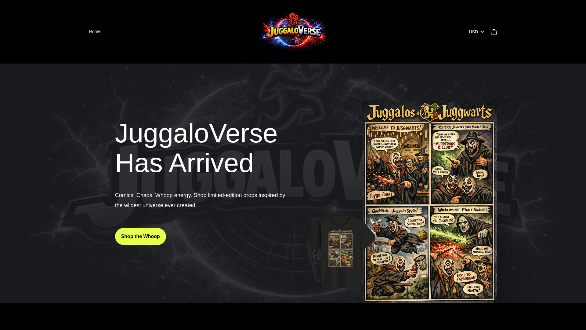 website screenshot of https://juggaloverse.com/