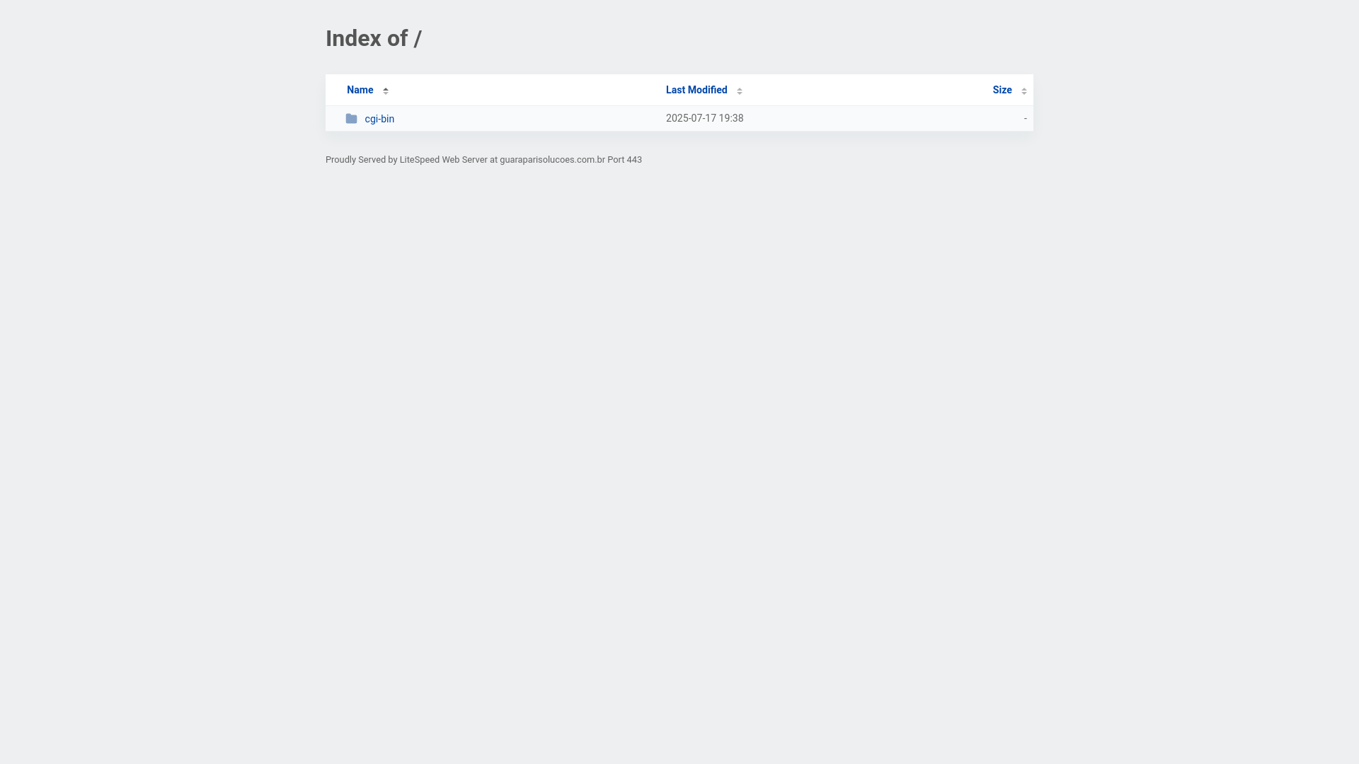 website screenshot of https://guaraparisolucoes.com.br/