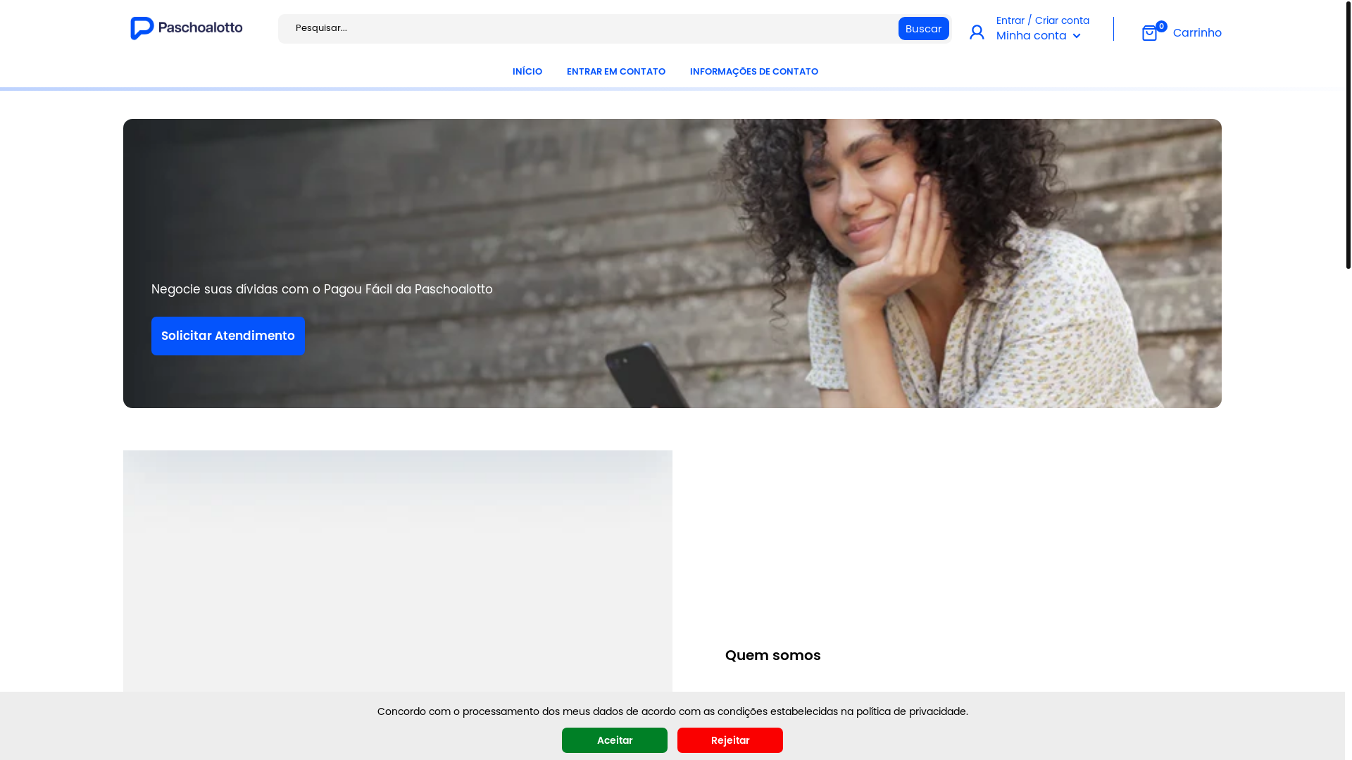 website screenshot of https://paschoalsolucao.site/