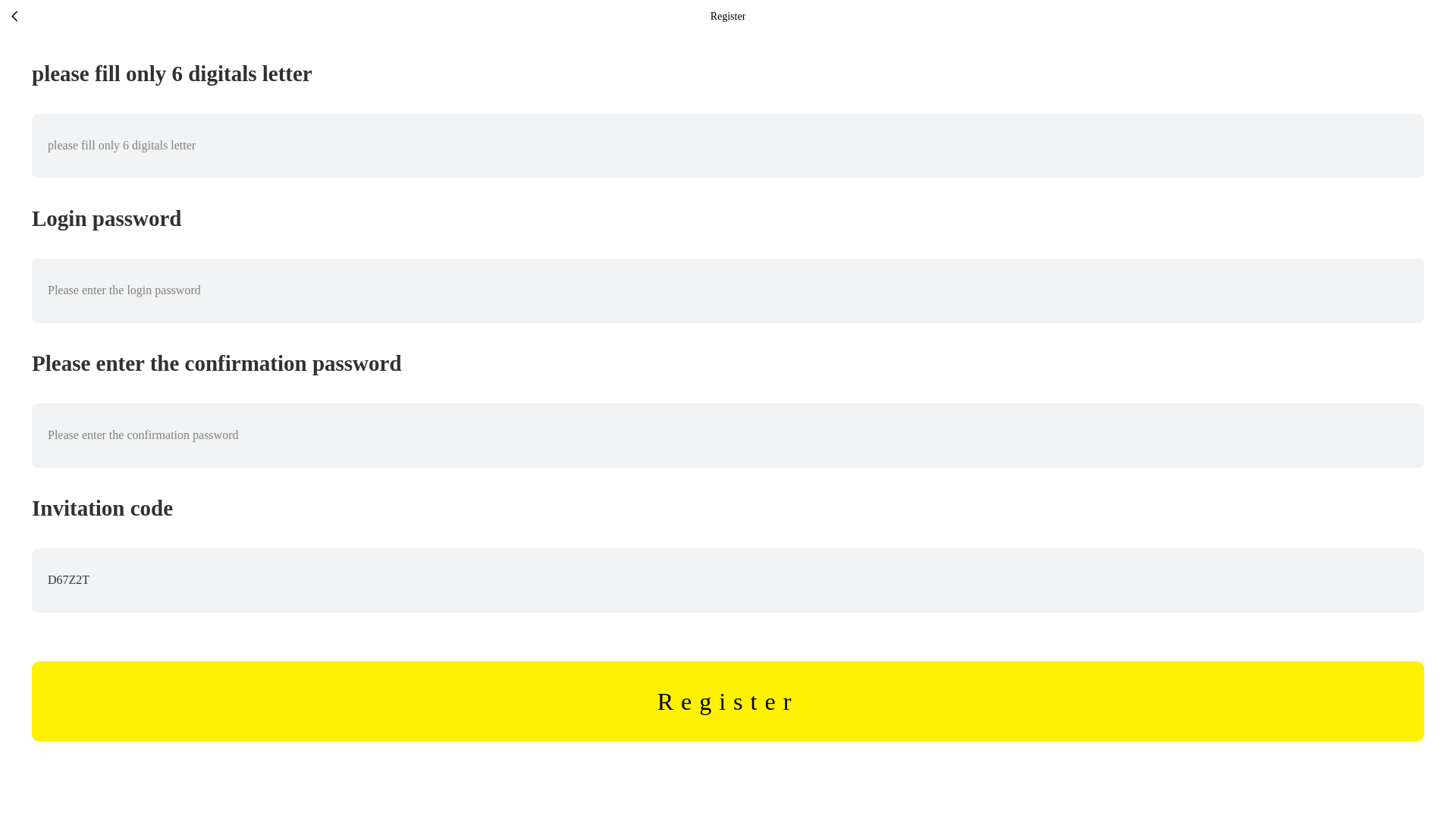 website screenshot of https://prince-town.net/h5/index.html#/pages/login/register?invite_code=D67Z2T