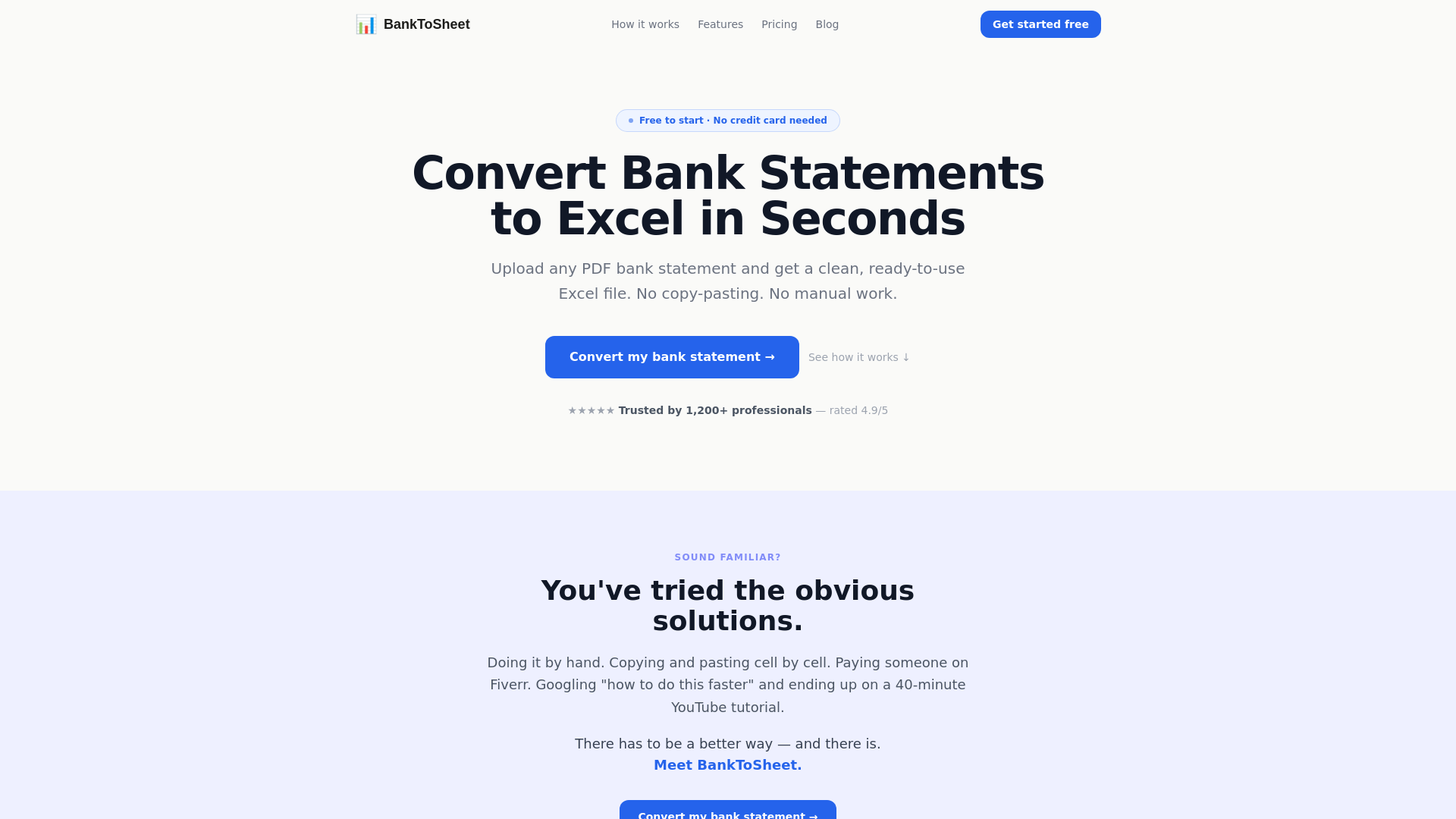 website screenshot of https://banktosheet.pages.dev/