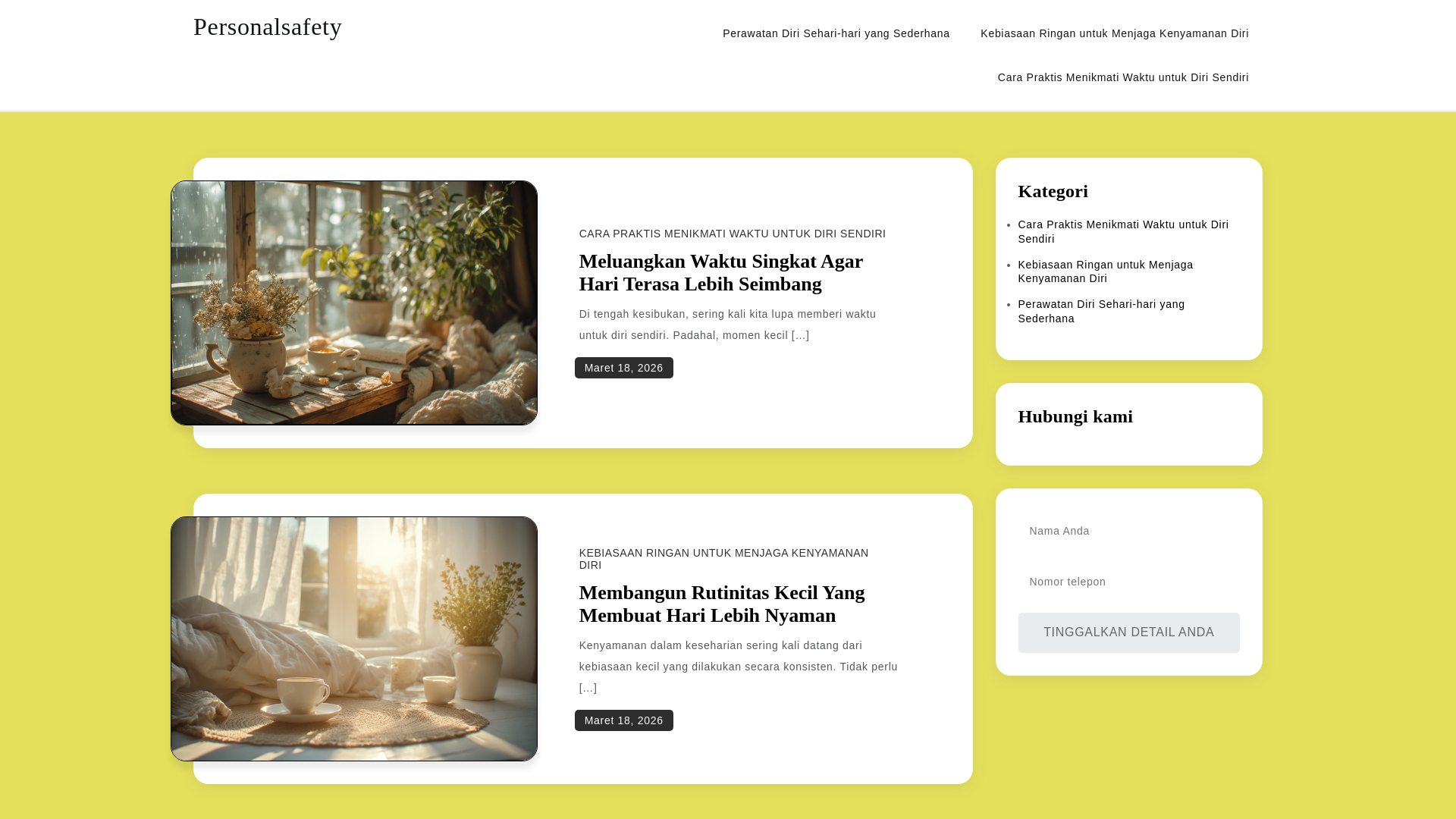 website screenshot of https://personalsafety.plus/