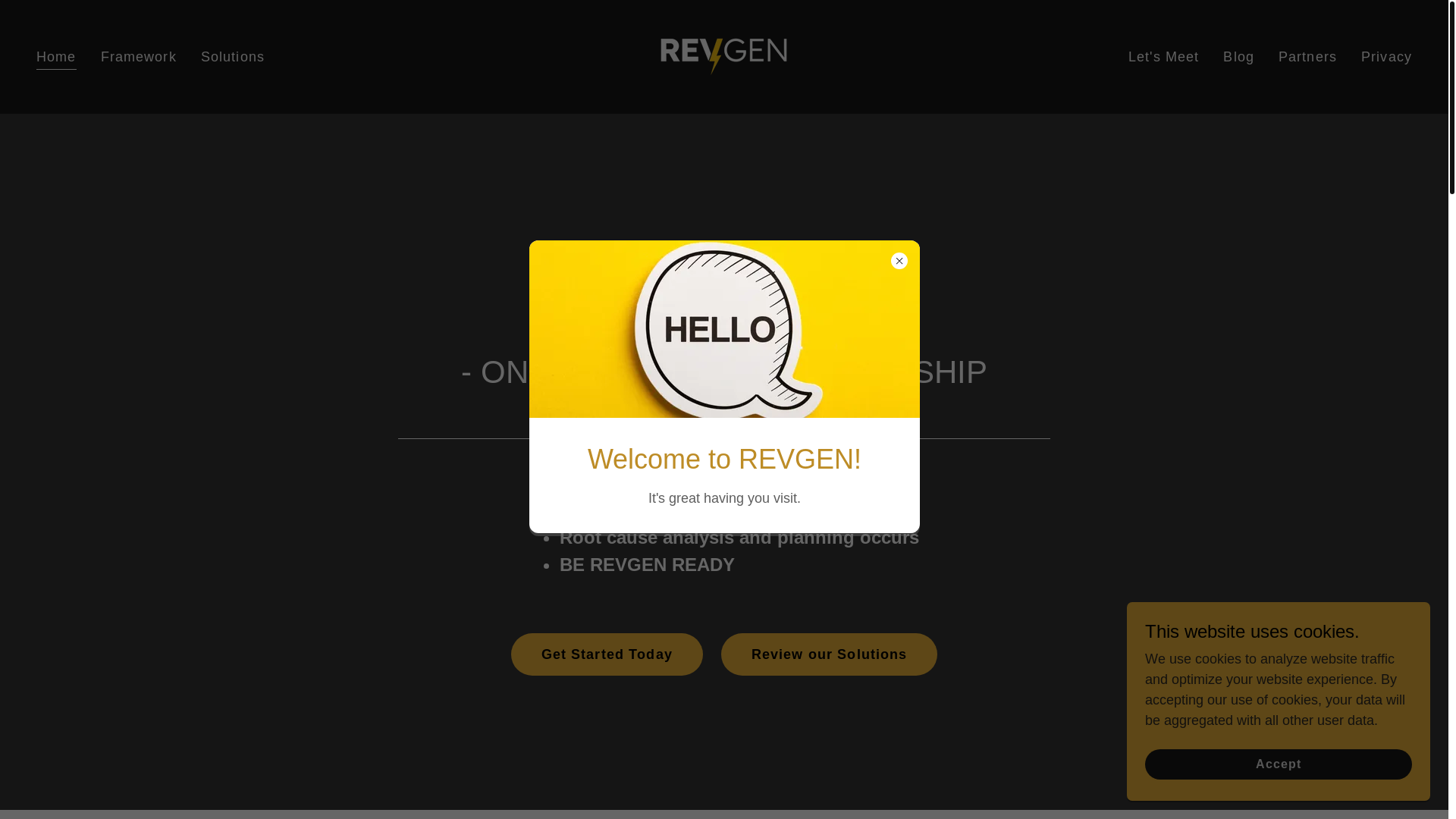 website screenshot of https://revvision.co/