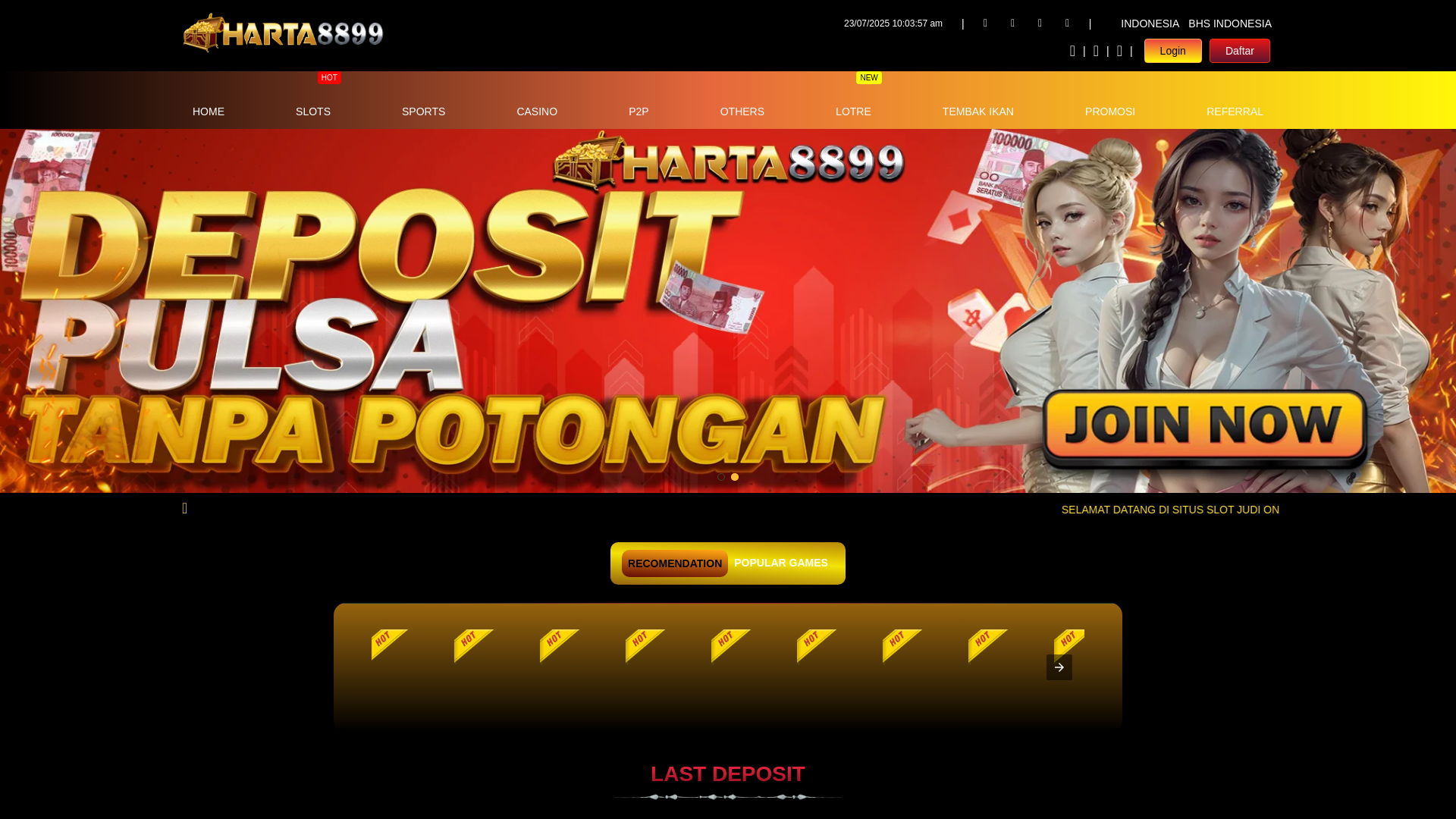 website screenshot of https://harta8899amp26.pages.dev/