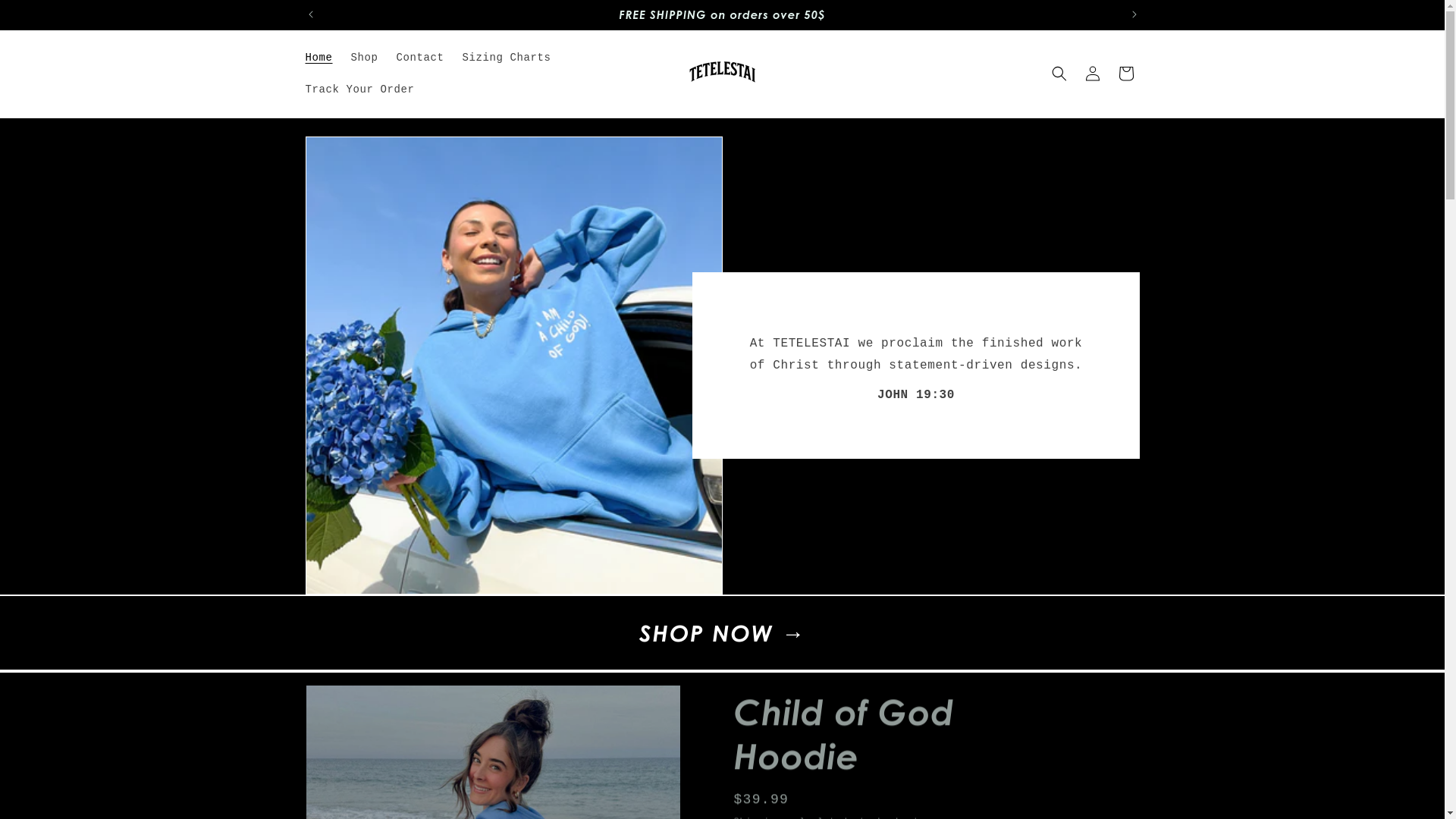 website screenshot of https://tetelestaius.com/