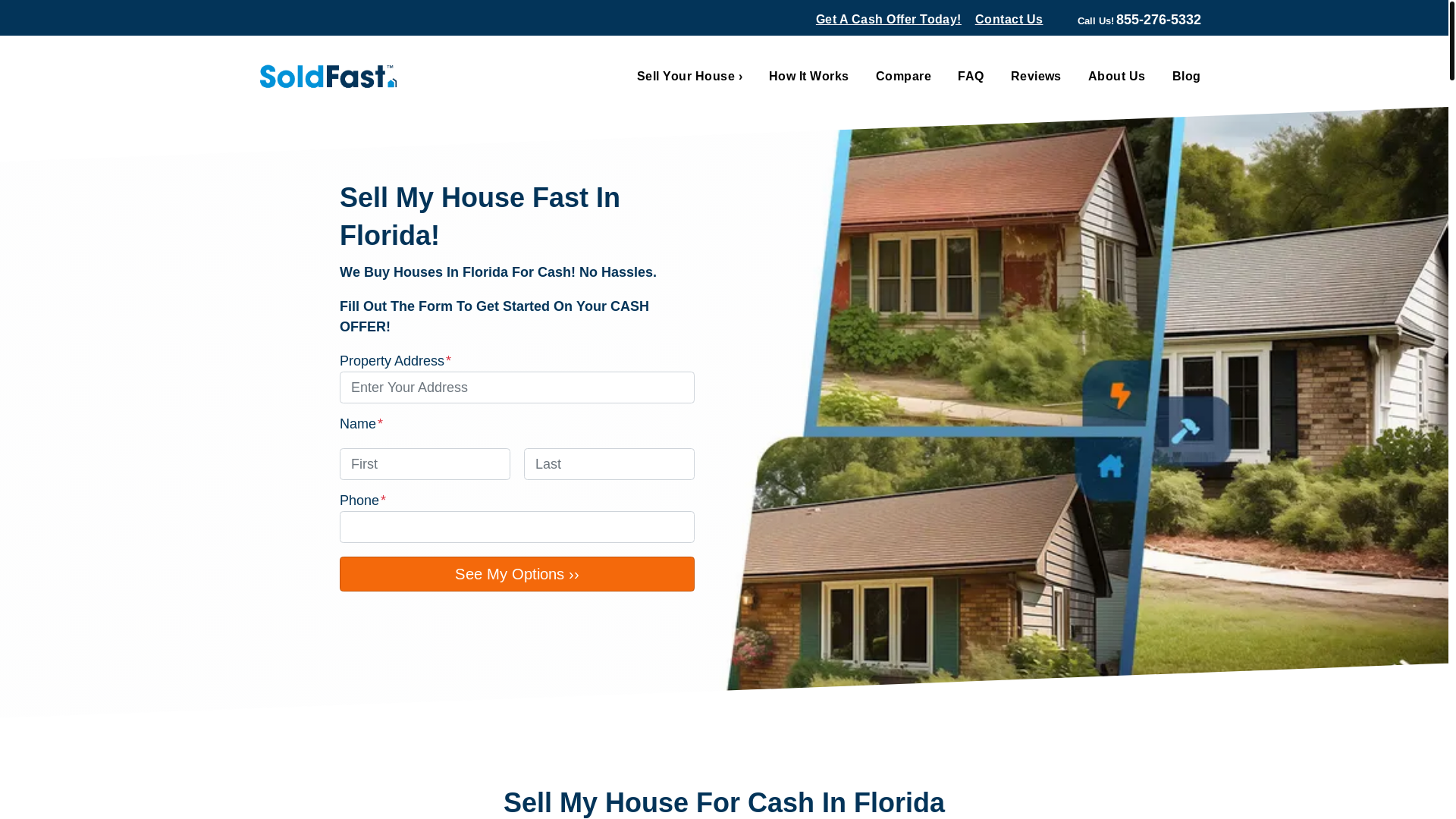 website screenshot of https://soldfastsarasota.com/