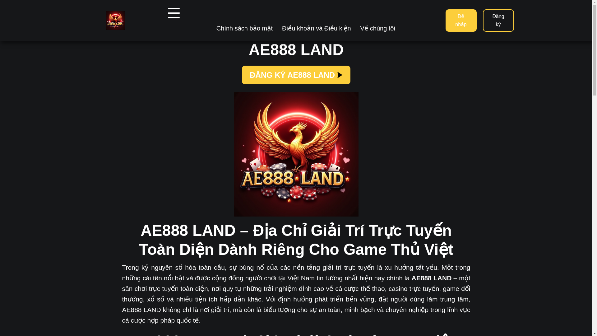 website screenshot of https://ae888land.xyz/