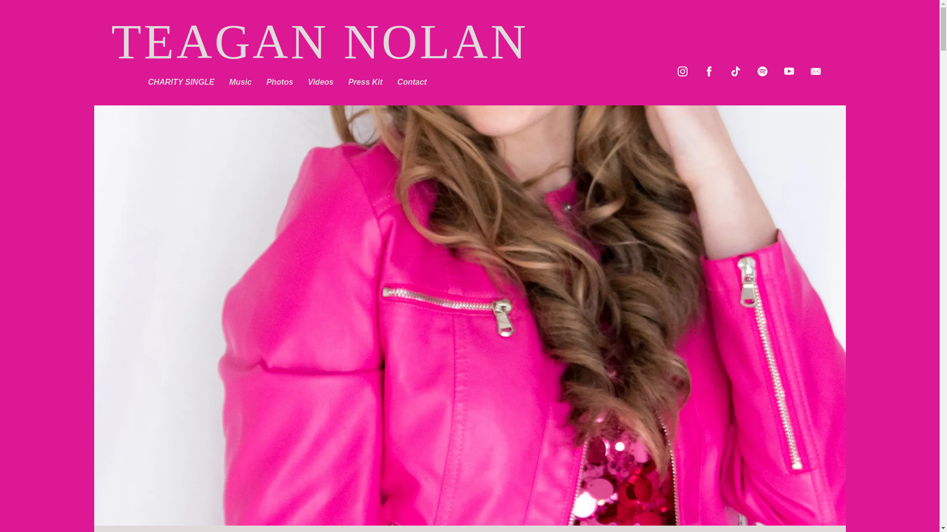 website screenshot of https://teagannolanmusic.com/