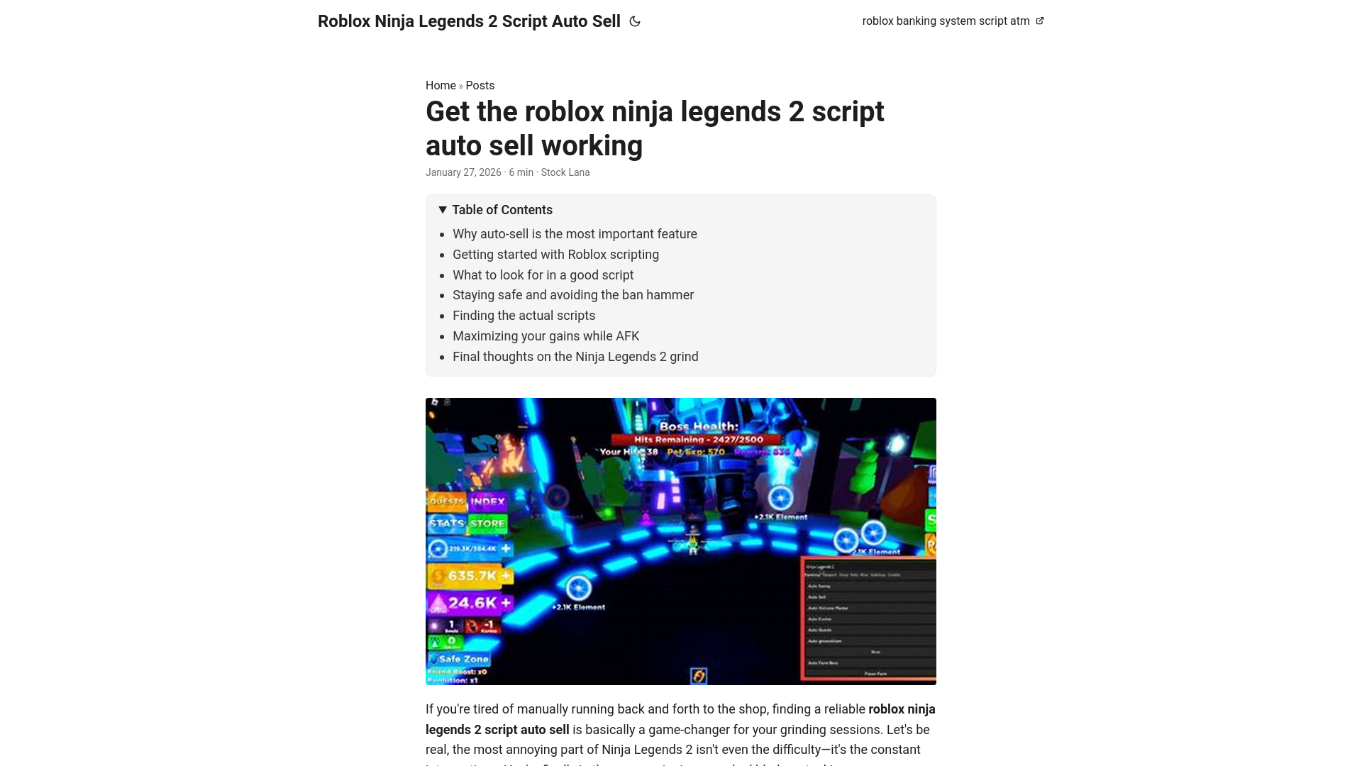 website screenshot of https://roblox-ninja-legends-2-script-auto-sell.pages.dev/