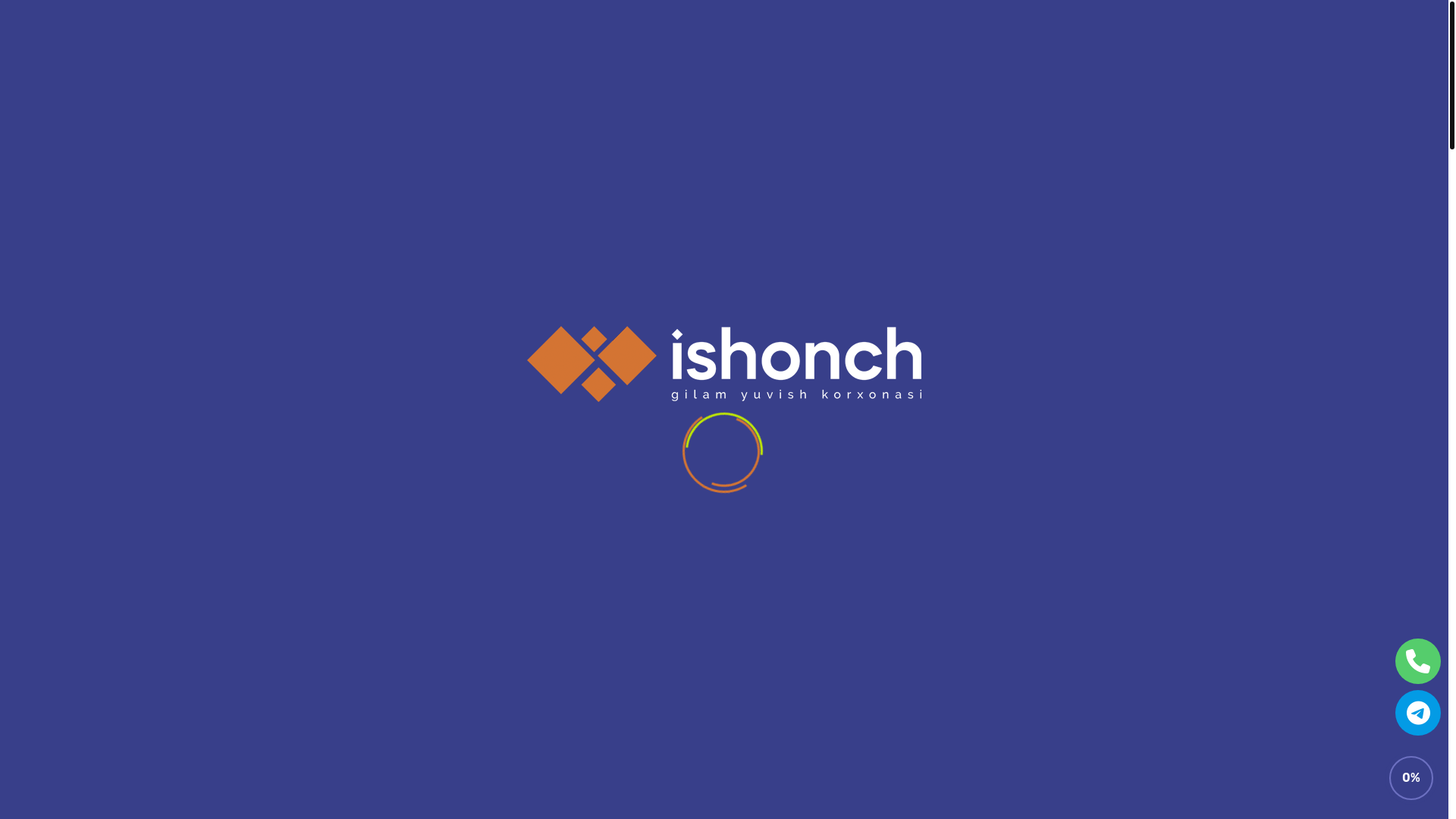 website screenshot of https://ishonch-gilam-yuvish.uz/