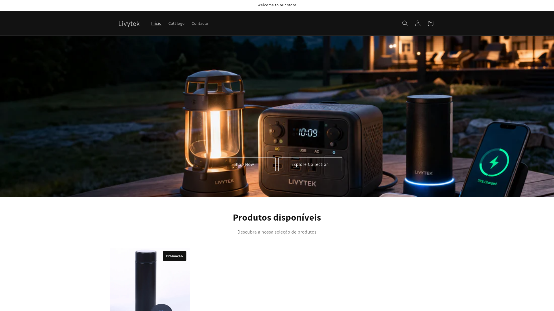 website screenshot of https://livytek.com