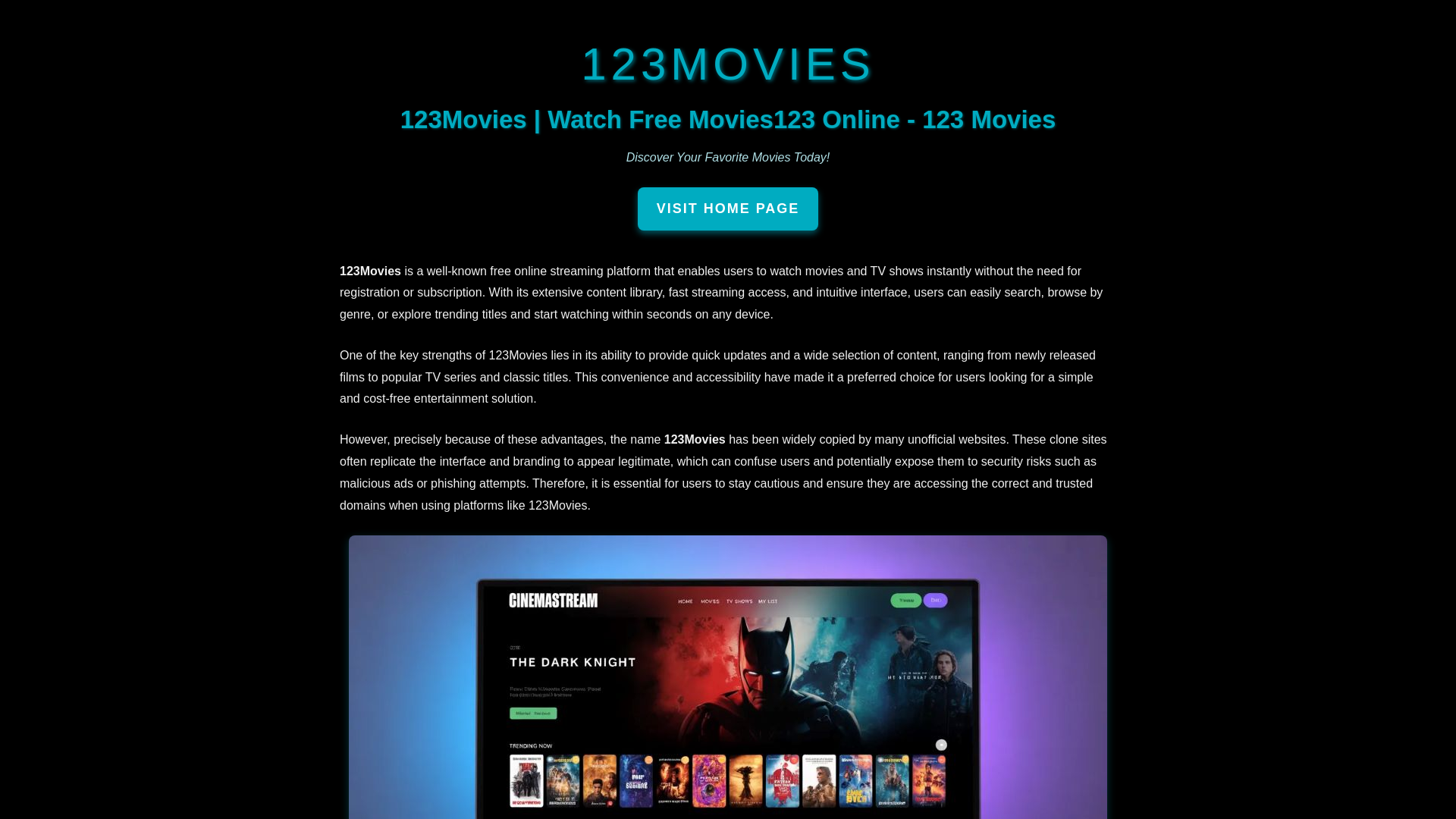website screenshot of https://123moviez.living/
