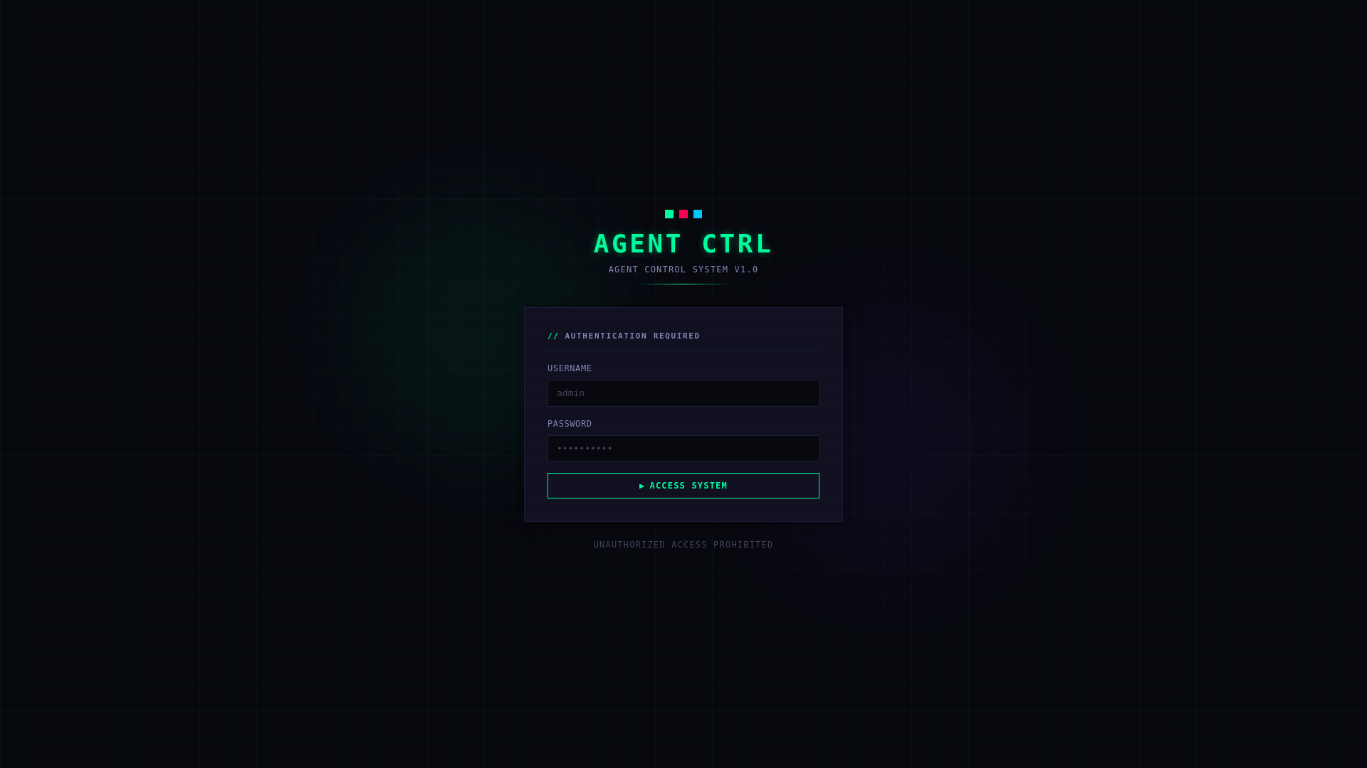 website screenshot of https://agent-control-system.pages.dev/