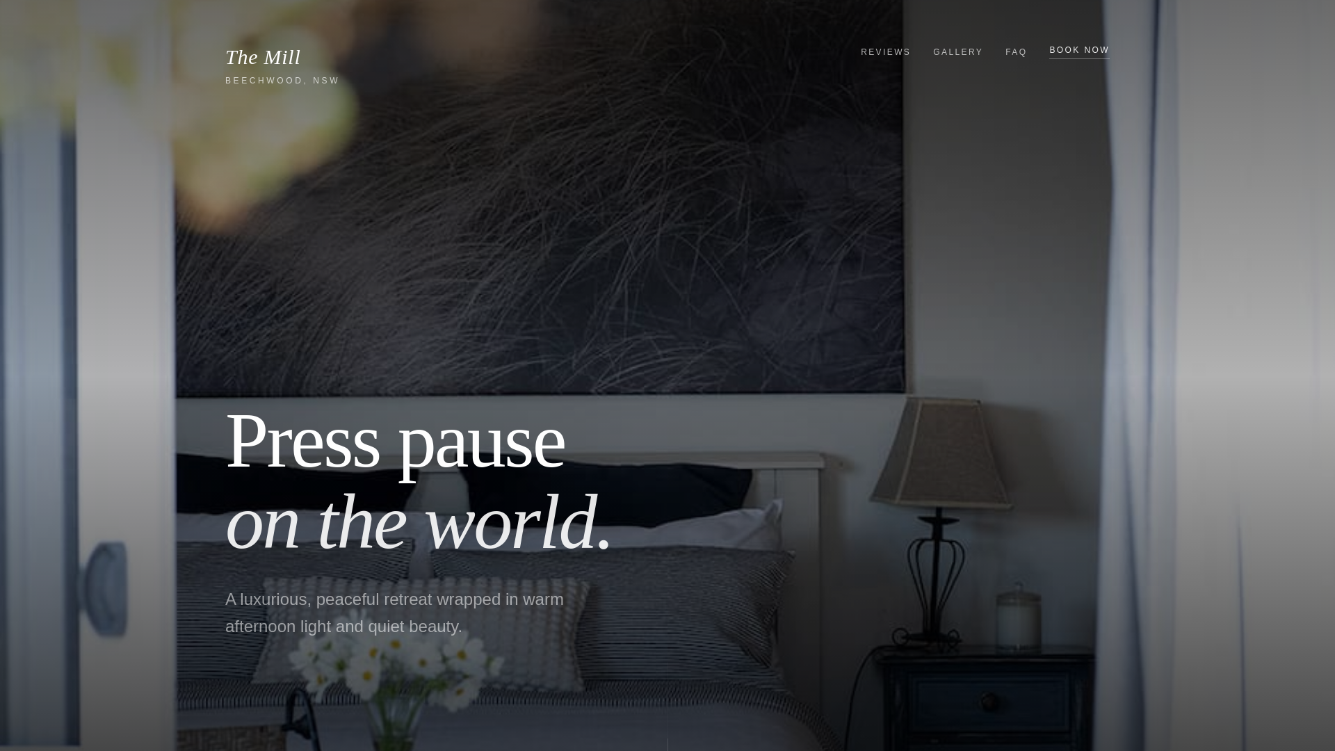 website screenshot of https://themillbeechwood.com.au/