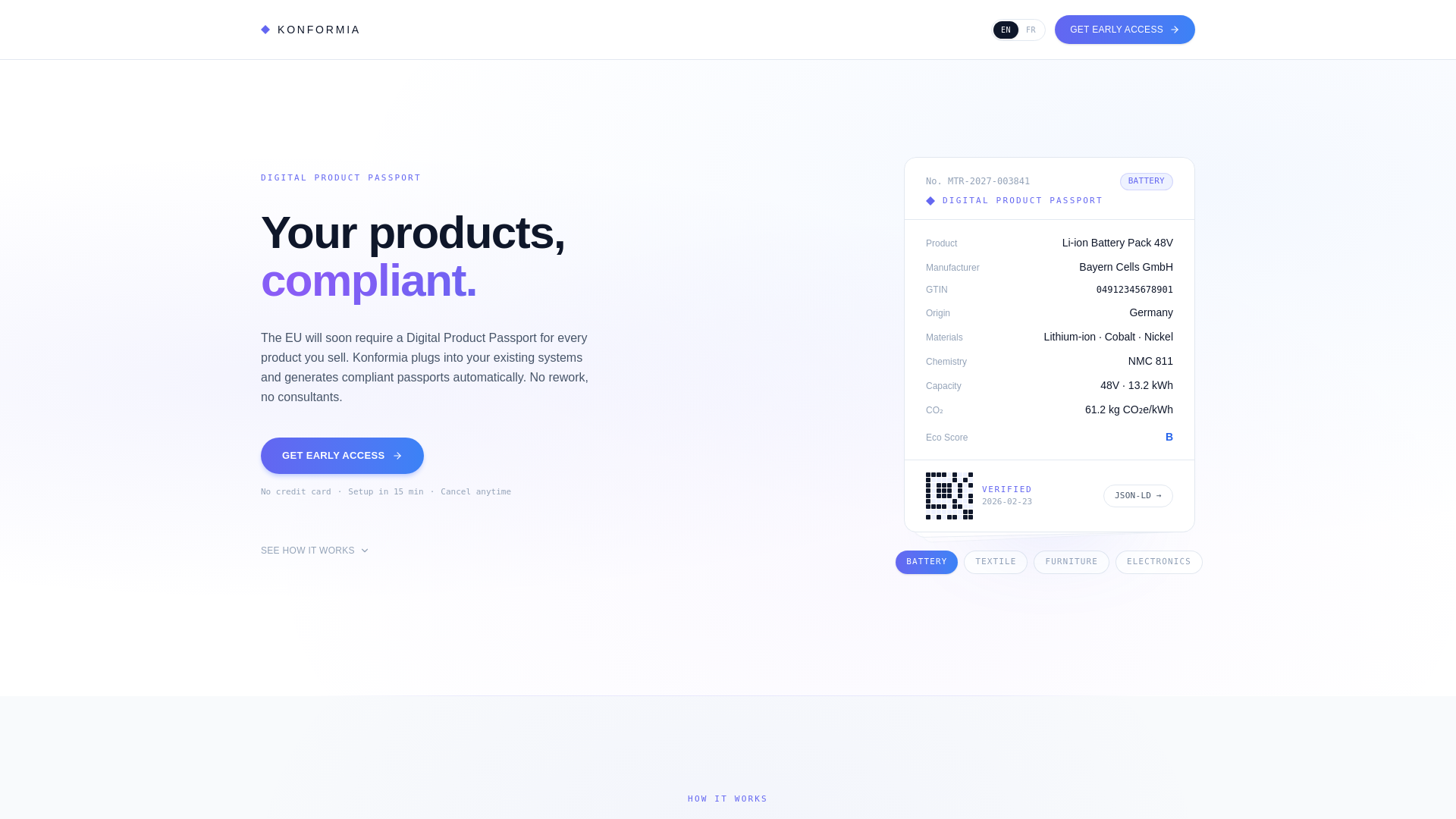 website screenshot of https://konformia.com/