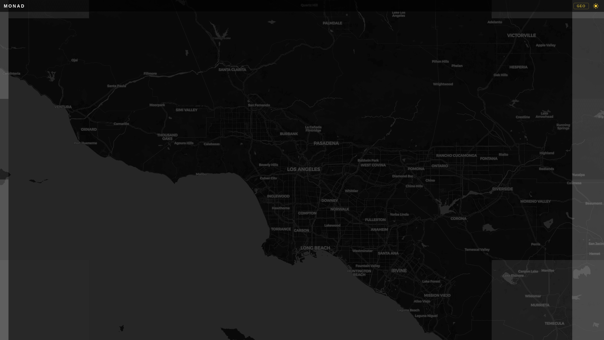 website screenshot of https://monadproject.world