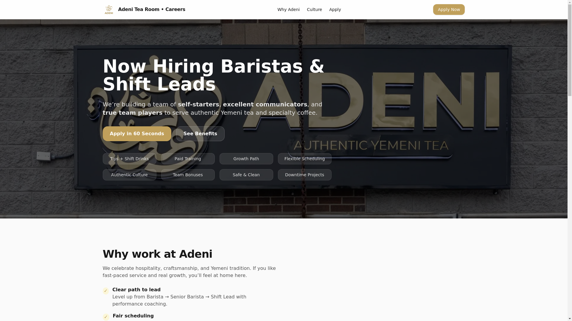 website screenshot of https://joinadeni.com/