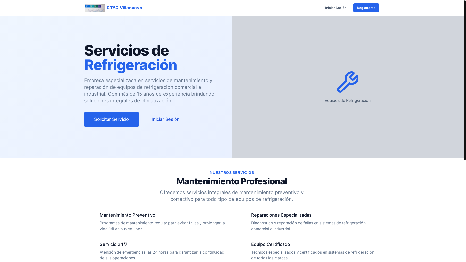 website screenshot of https://ctac-villanueva.pages.dev/