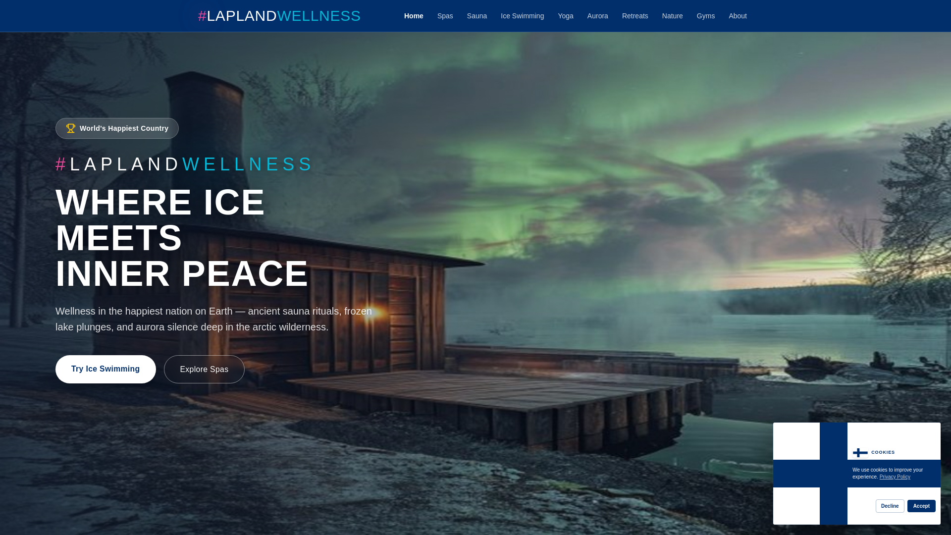 website screenshot of https://laplandwellness.pages.dev/