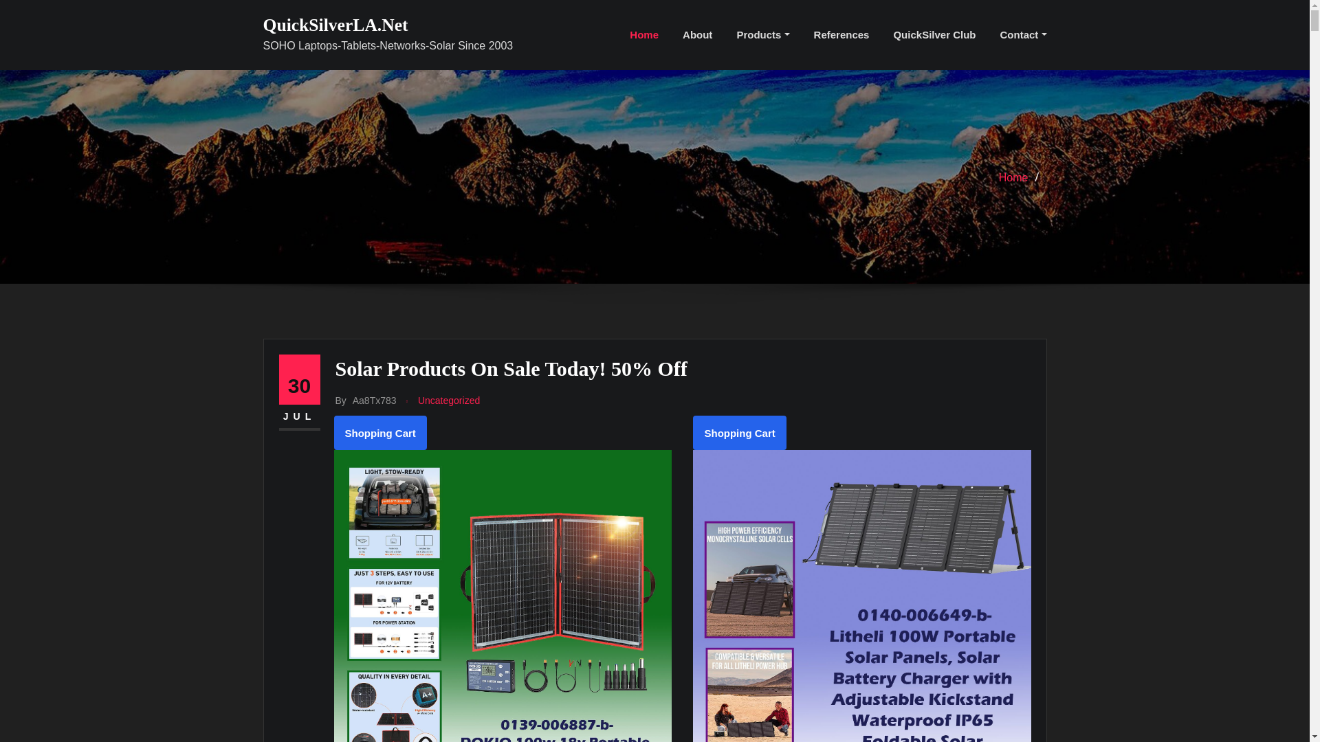 website screenshot of https://quicksilverla.net/