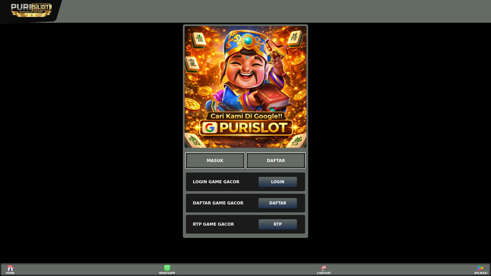 website screenshot of https://puriterbang.pages.dev/