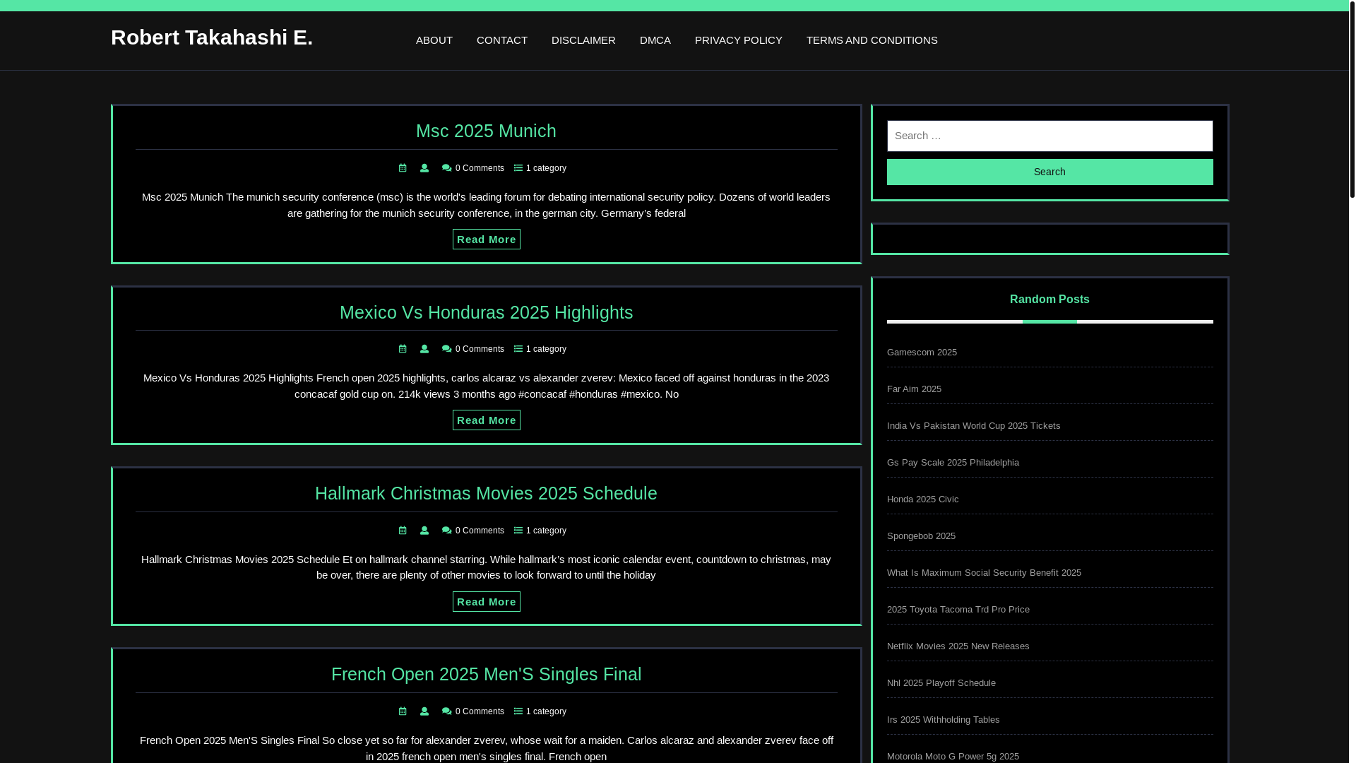 website screenshot of https://roberttakahashie.pages.dev/