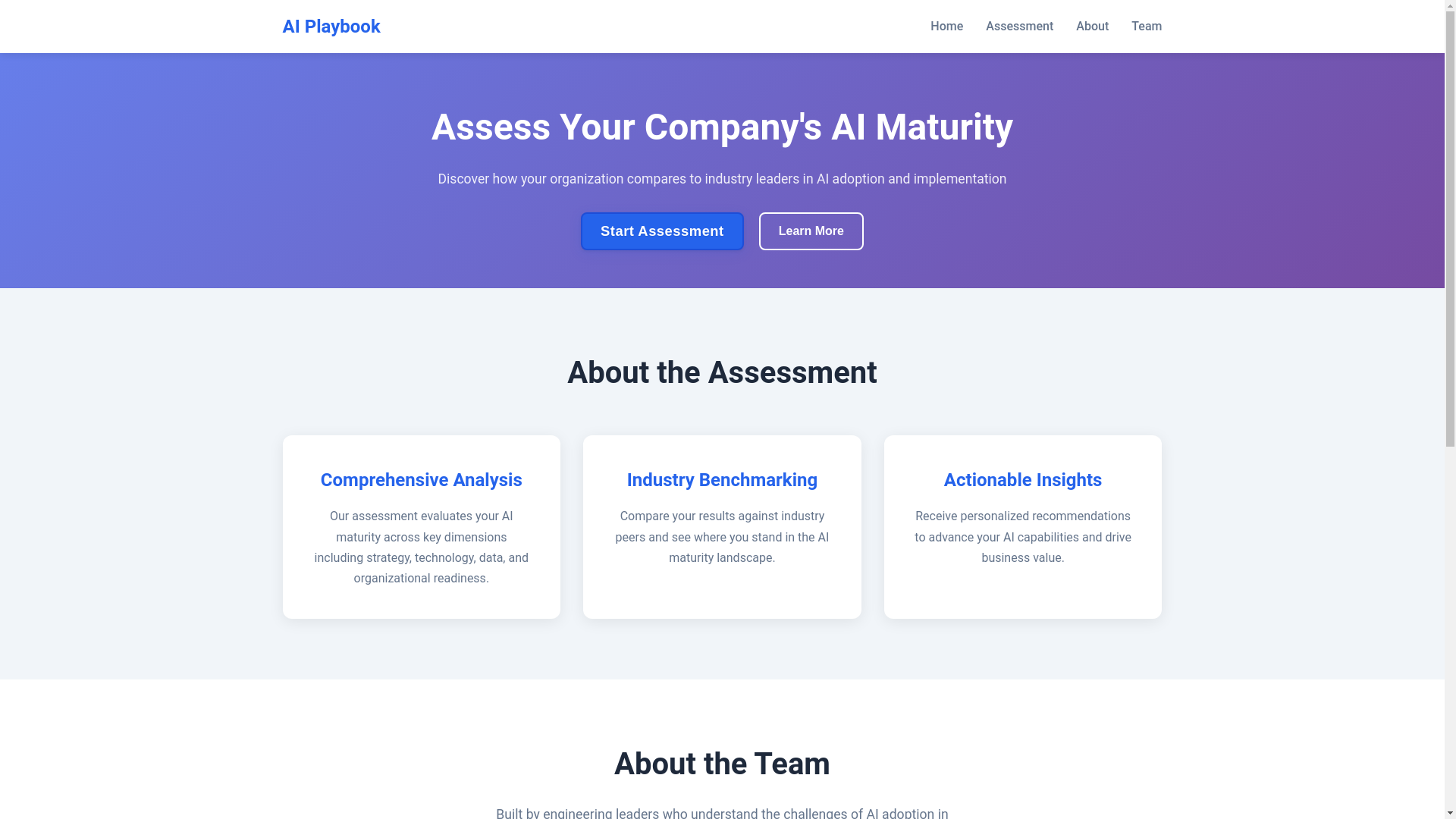website screenshot of https://aiplaybookapp.pages.dev/