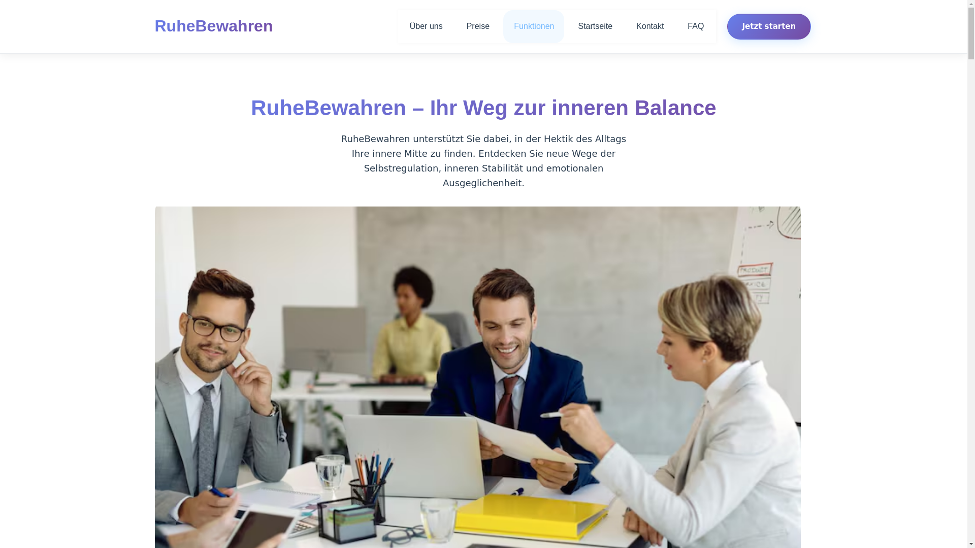 website screenshot of https://ruhebewahren.com/