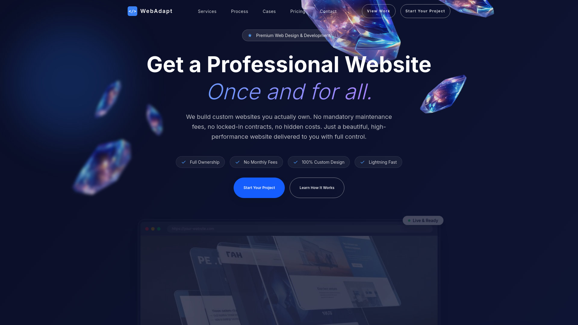 website screenshot of https://webadapt.pages.dev/