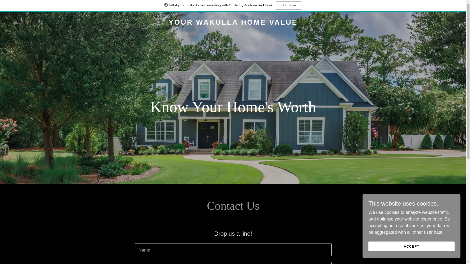 website screenshot of https://wakullahomevalue.com/