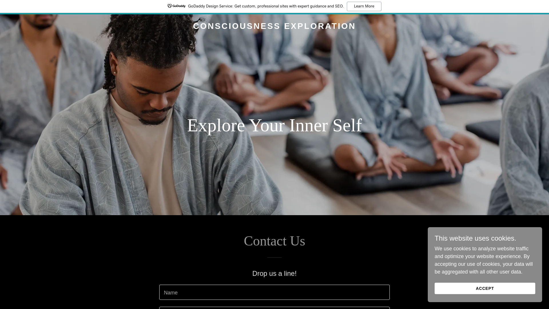 website screenshot of https://consciousnessexploration17.com/