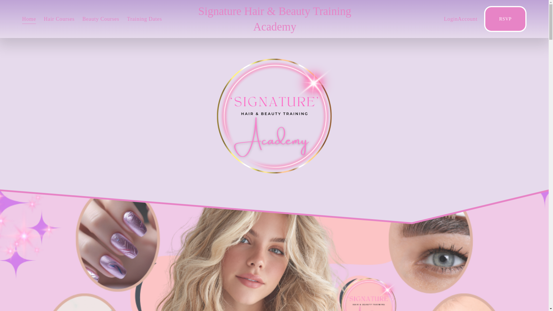 website screenshot of https://signature-trainingacademy.co.uk/