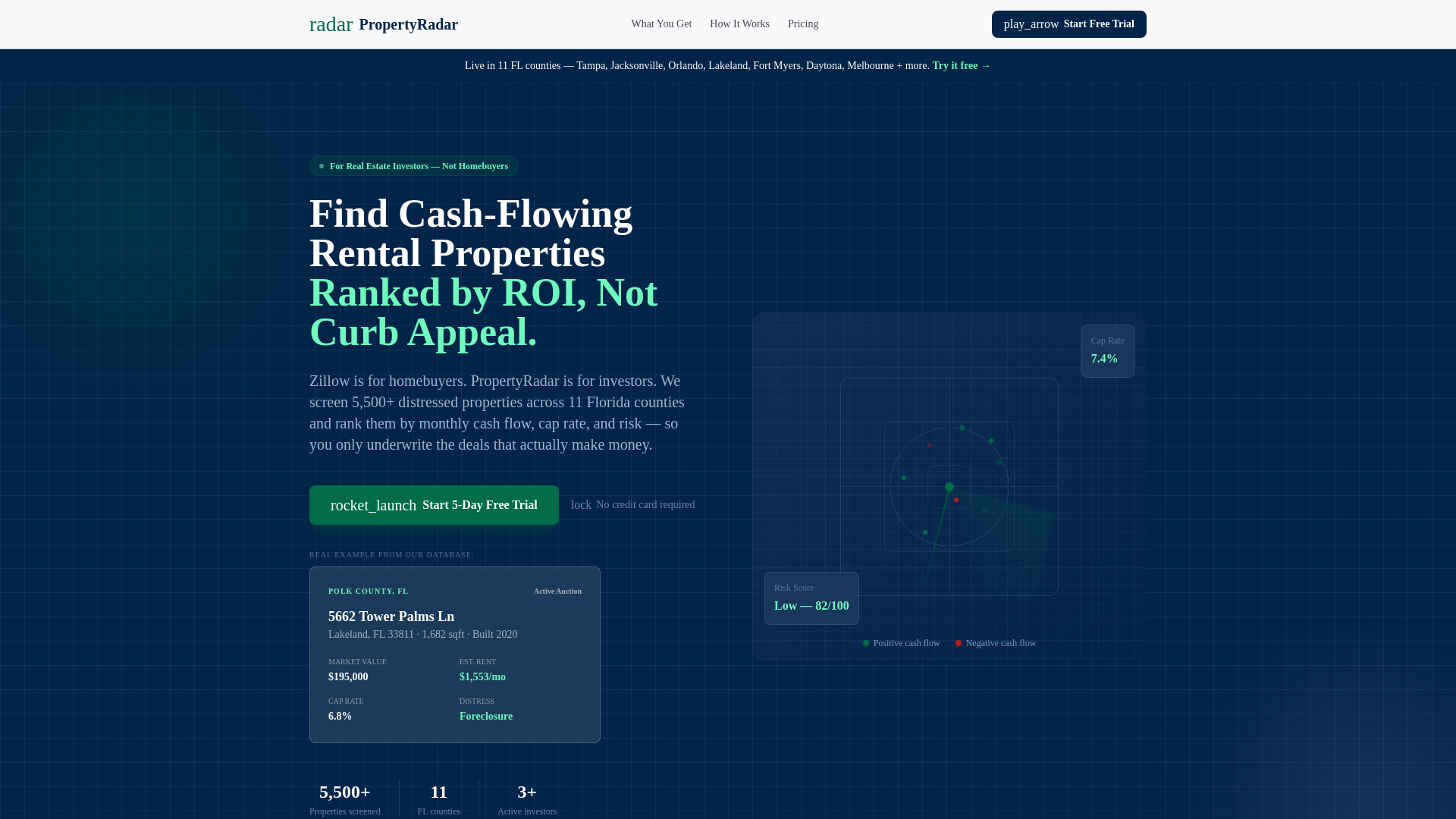 website screenshot of https://propertyclawapp.com