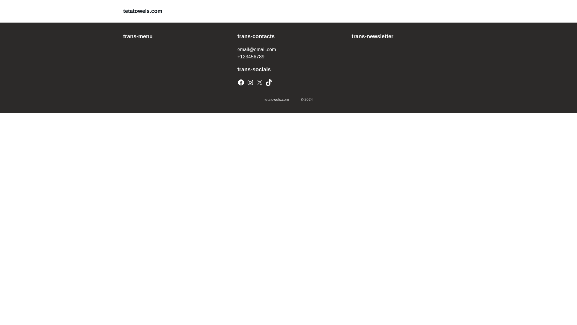 website screenshot of https://tetatowels.com/