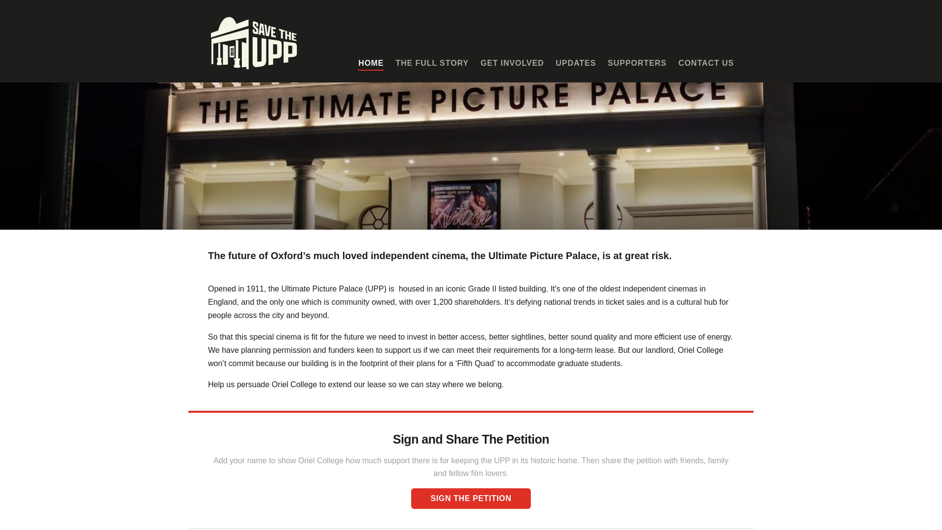 website screenshot of https://savetheupp.com/