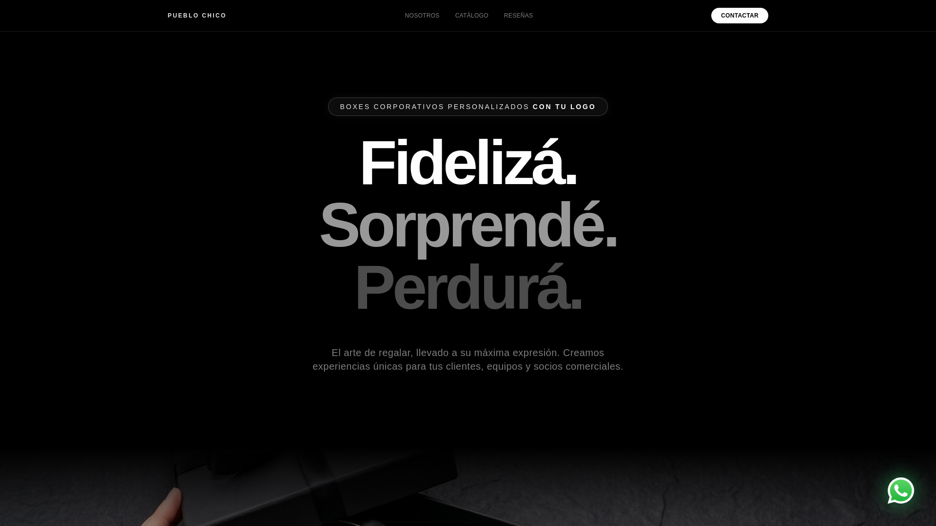 website screenshot of https://regaleriapueblochico.com.ar/