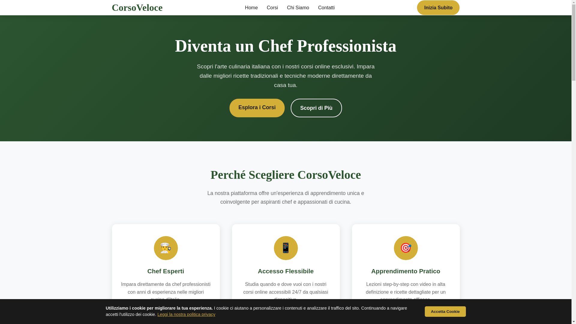 website screenshot of https://italianodocae.uk/