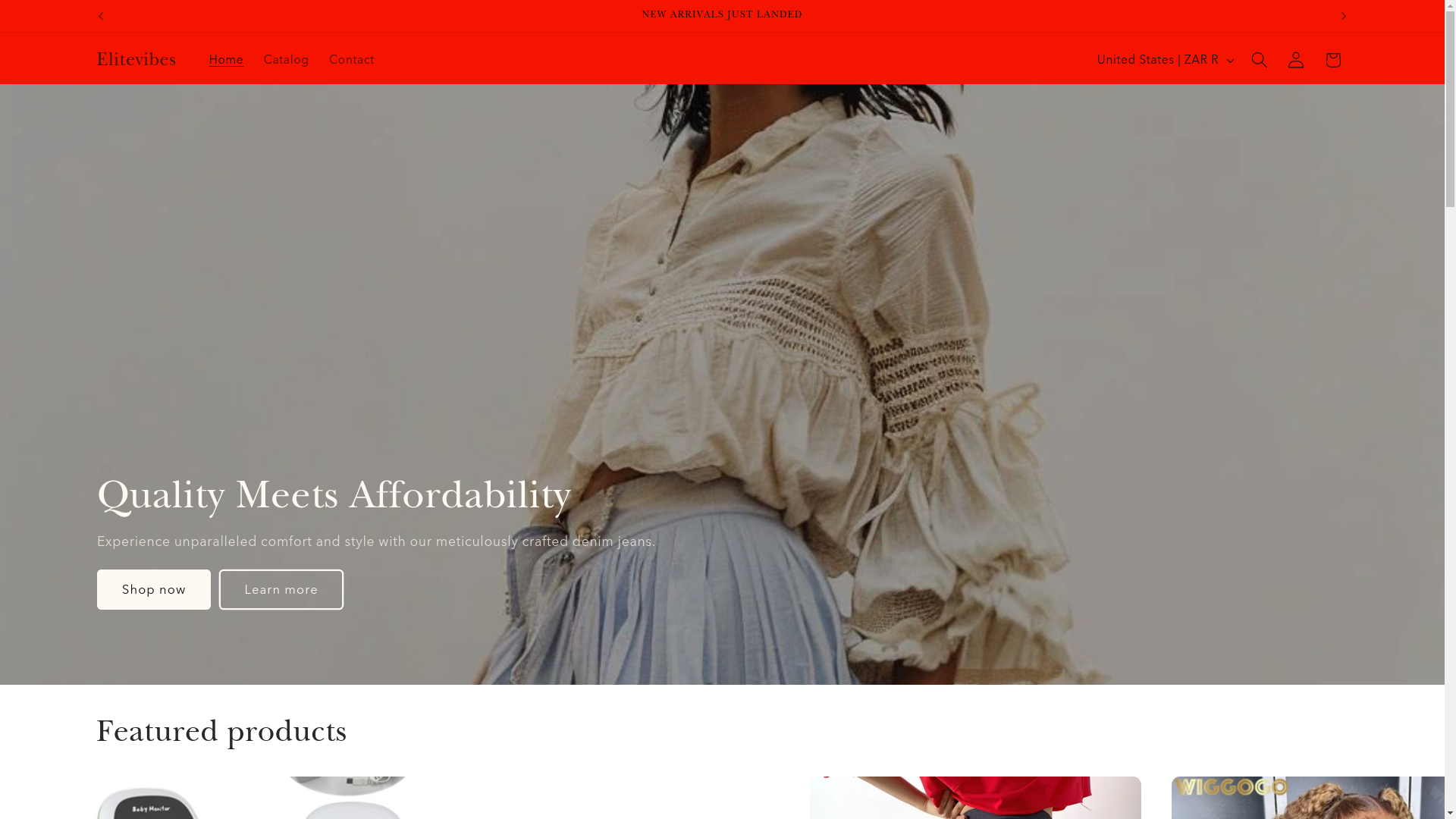 website screenshot of https://elite-vibe-92.store/