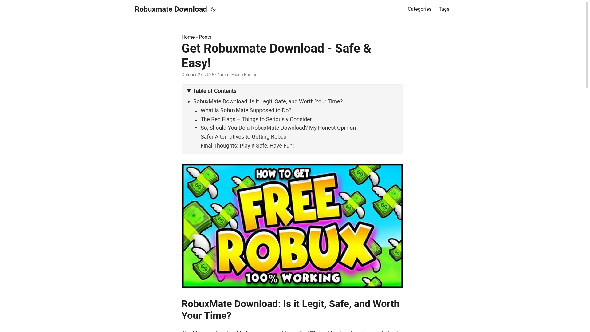 website screenshot of https://robuxmate-download.pages.dev/