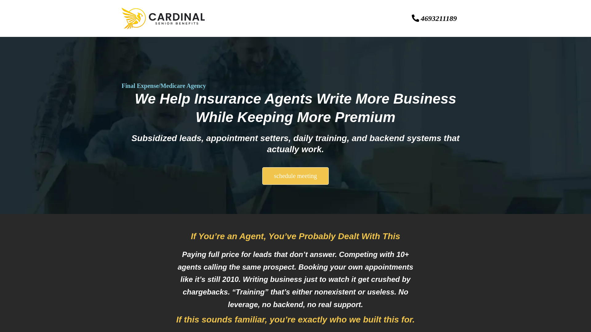 website screenshot of https://cardinalfe.com/