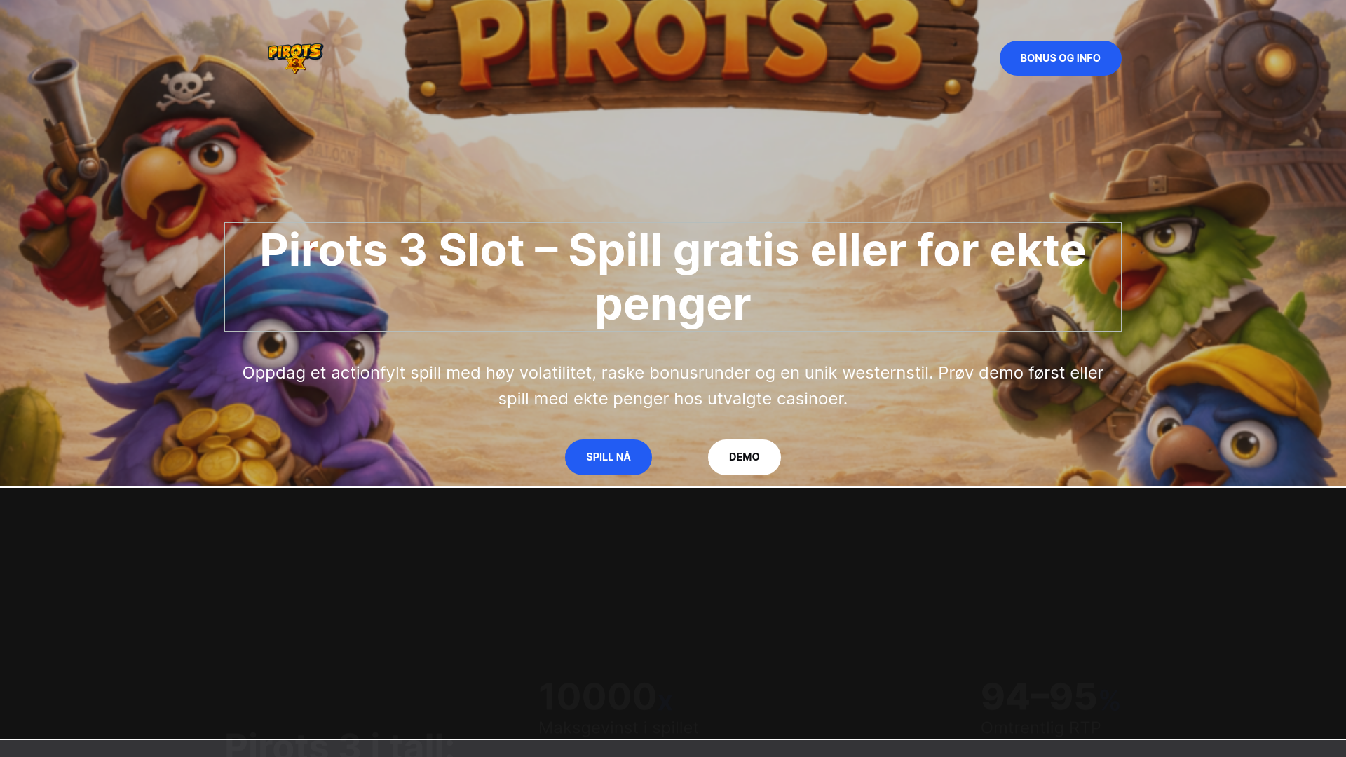 website screenshot of https://pirots3slot-no.com/