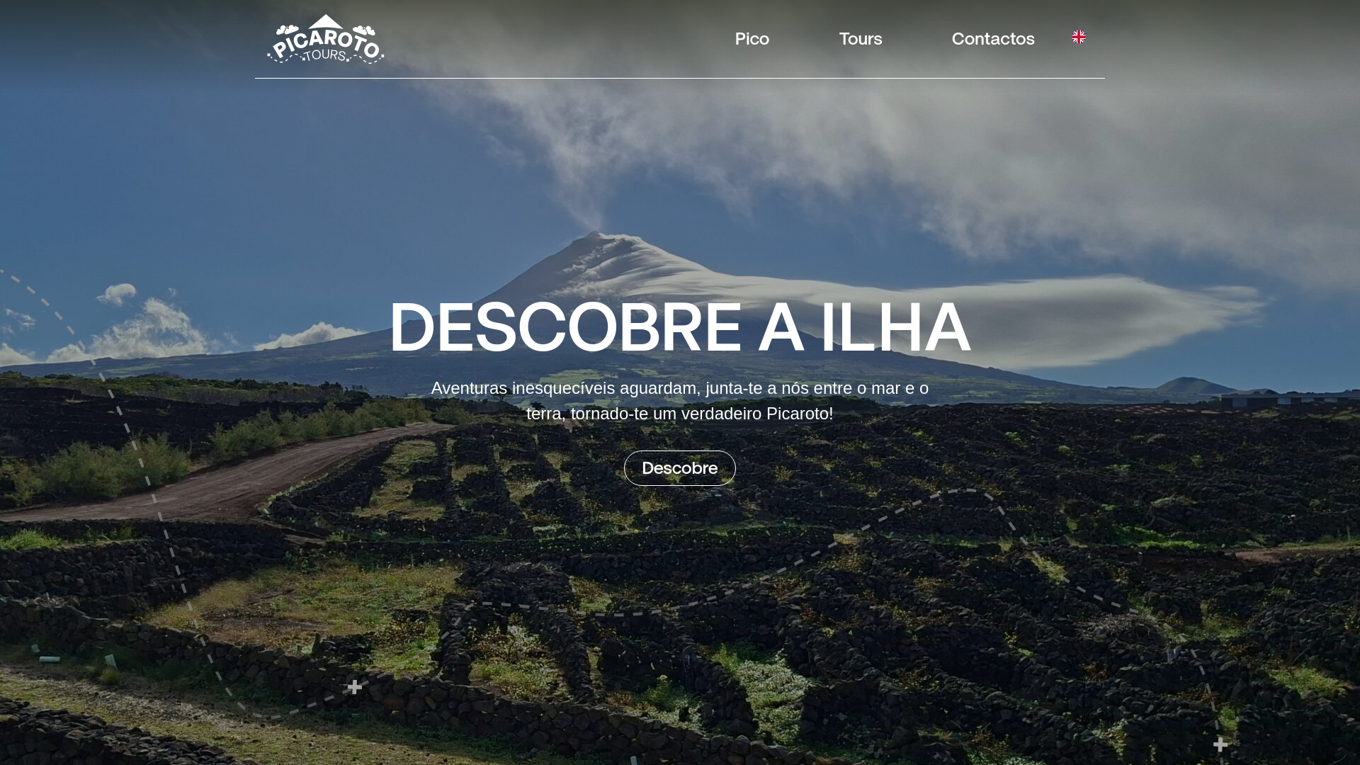 website screenshot of https://picaroto-tours.com/