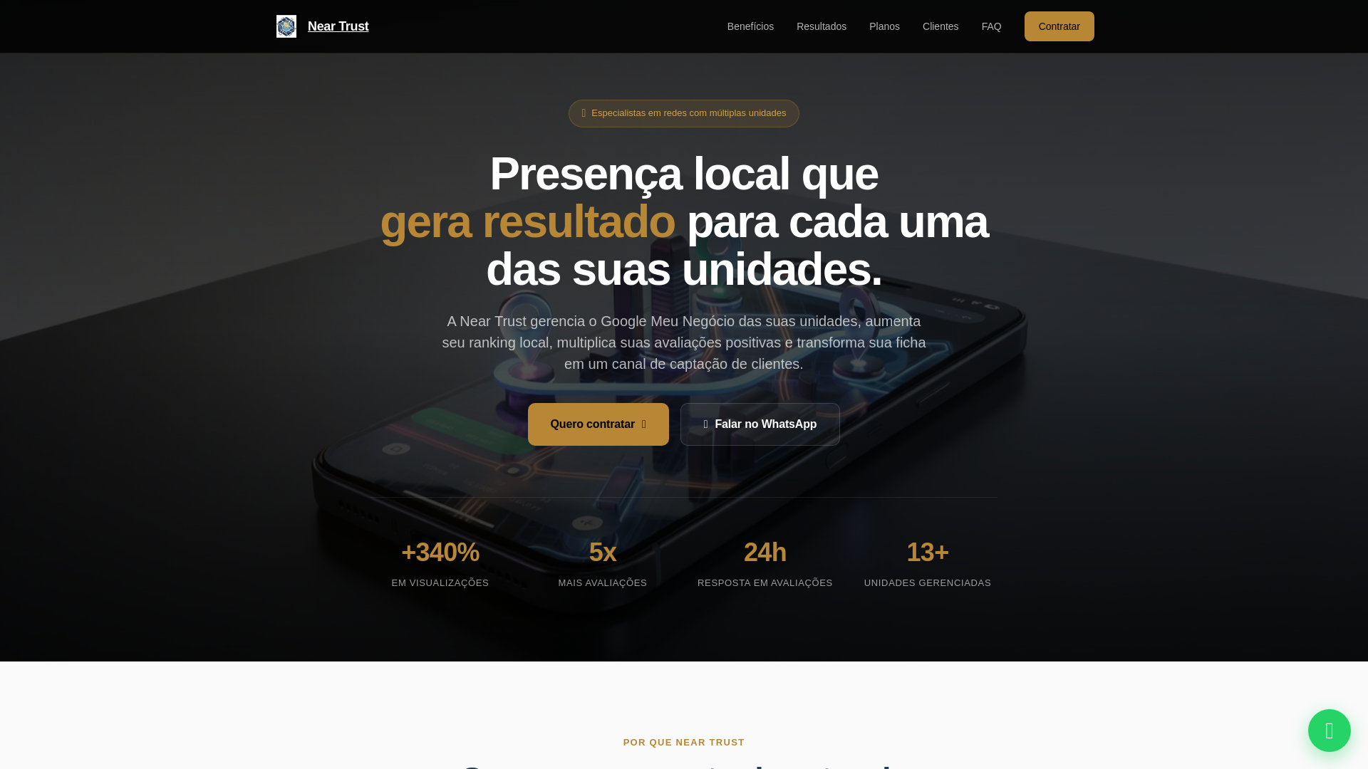 website screenshot of https://neartrust.com.br/