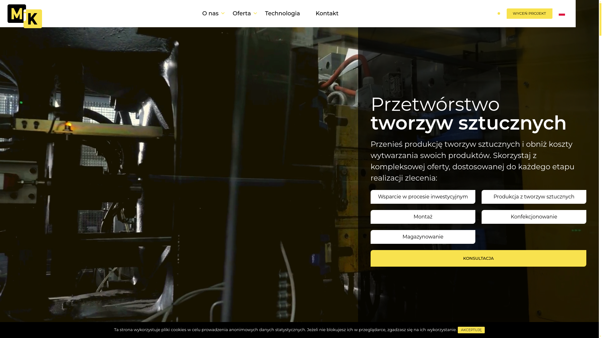 website screenshot of https://mikplastinjection.com/