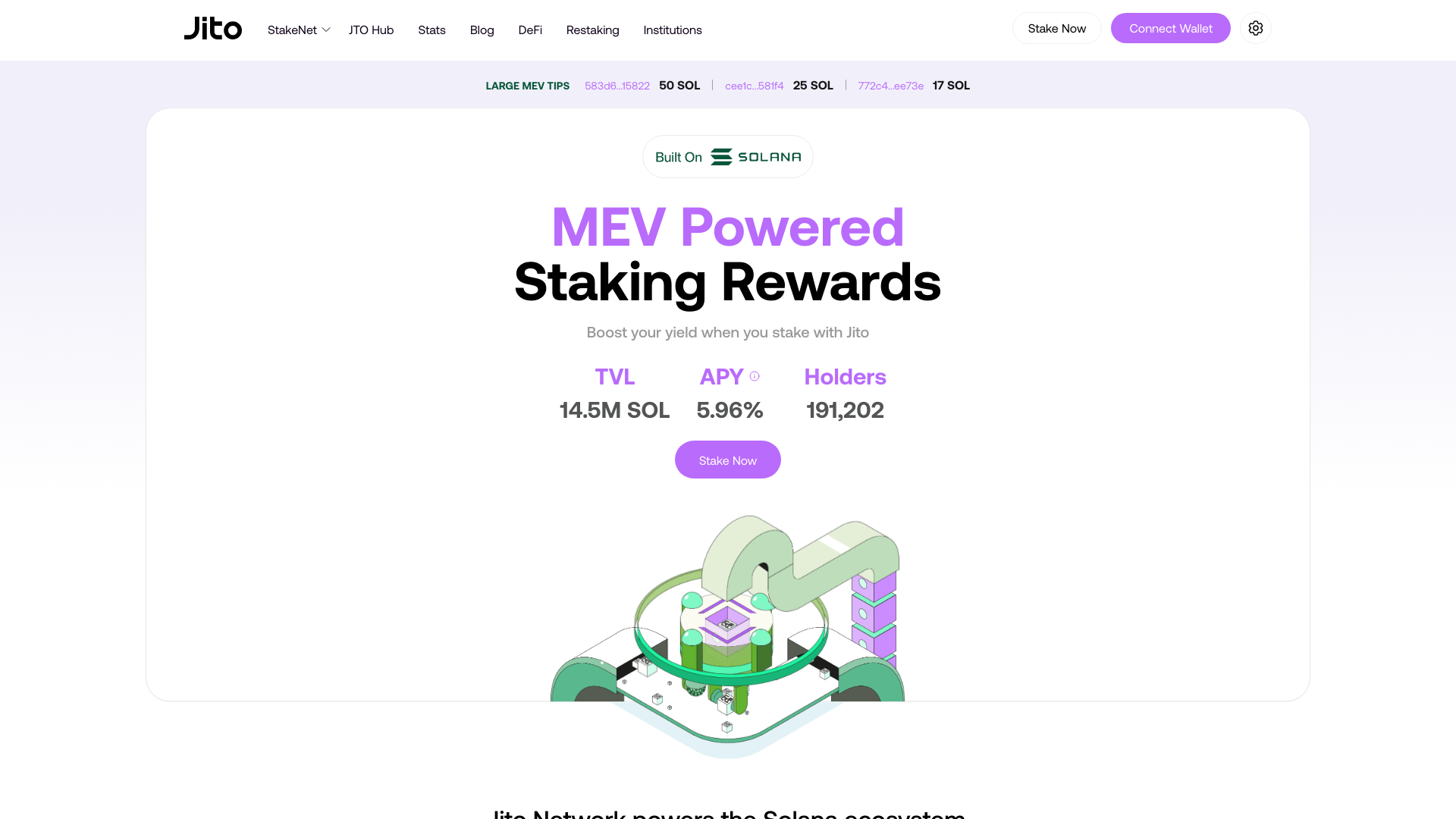 website screenshot of https://jito-foundation.org/